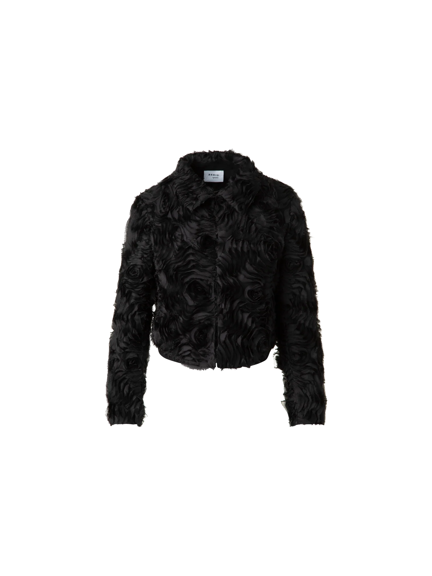 Short Jacket with 3D Carnation Embroidery