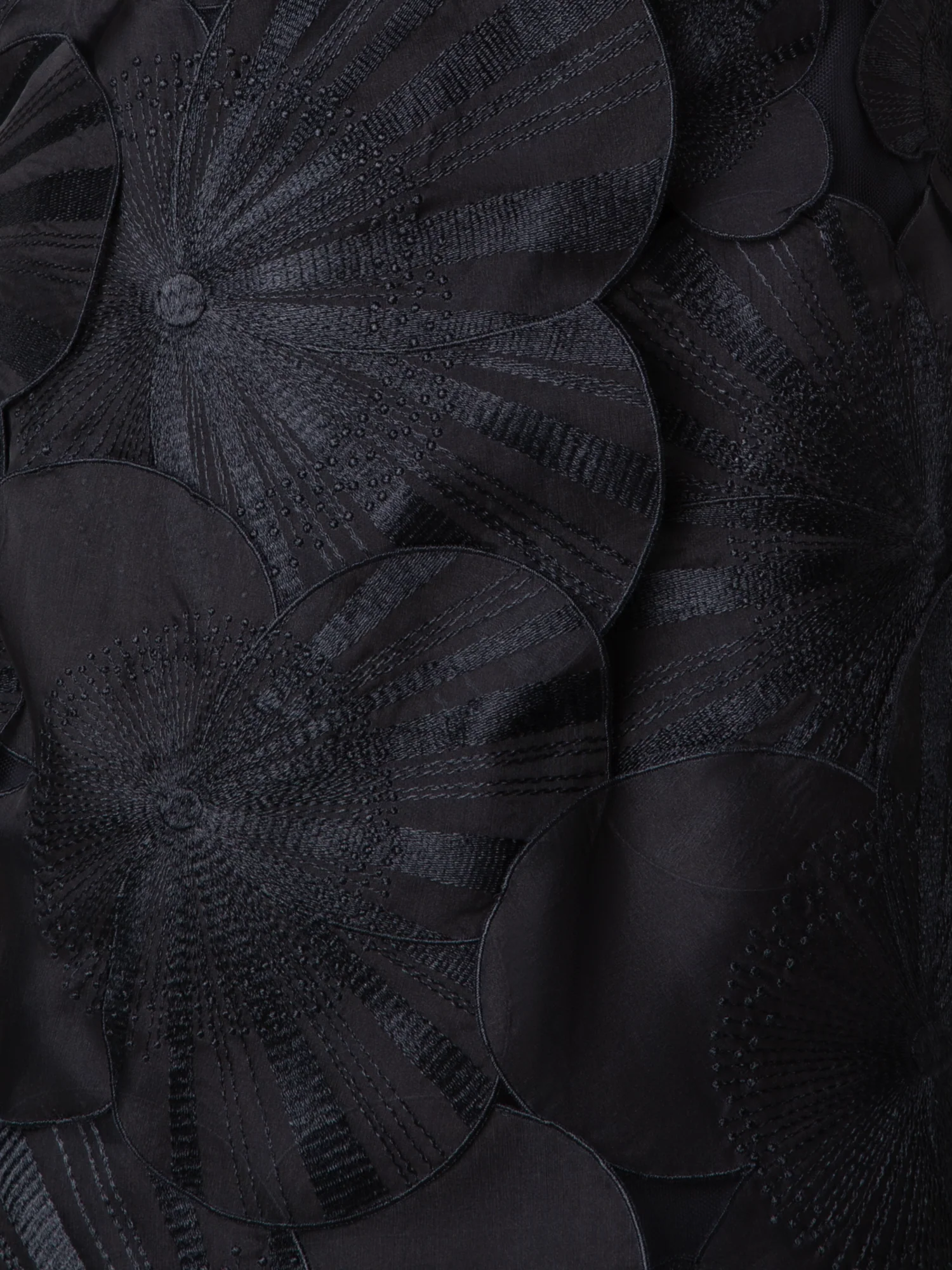 Short Sheath Dress with Poppy Embroidery - Image 4