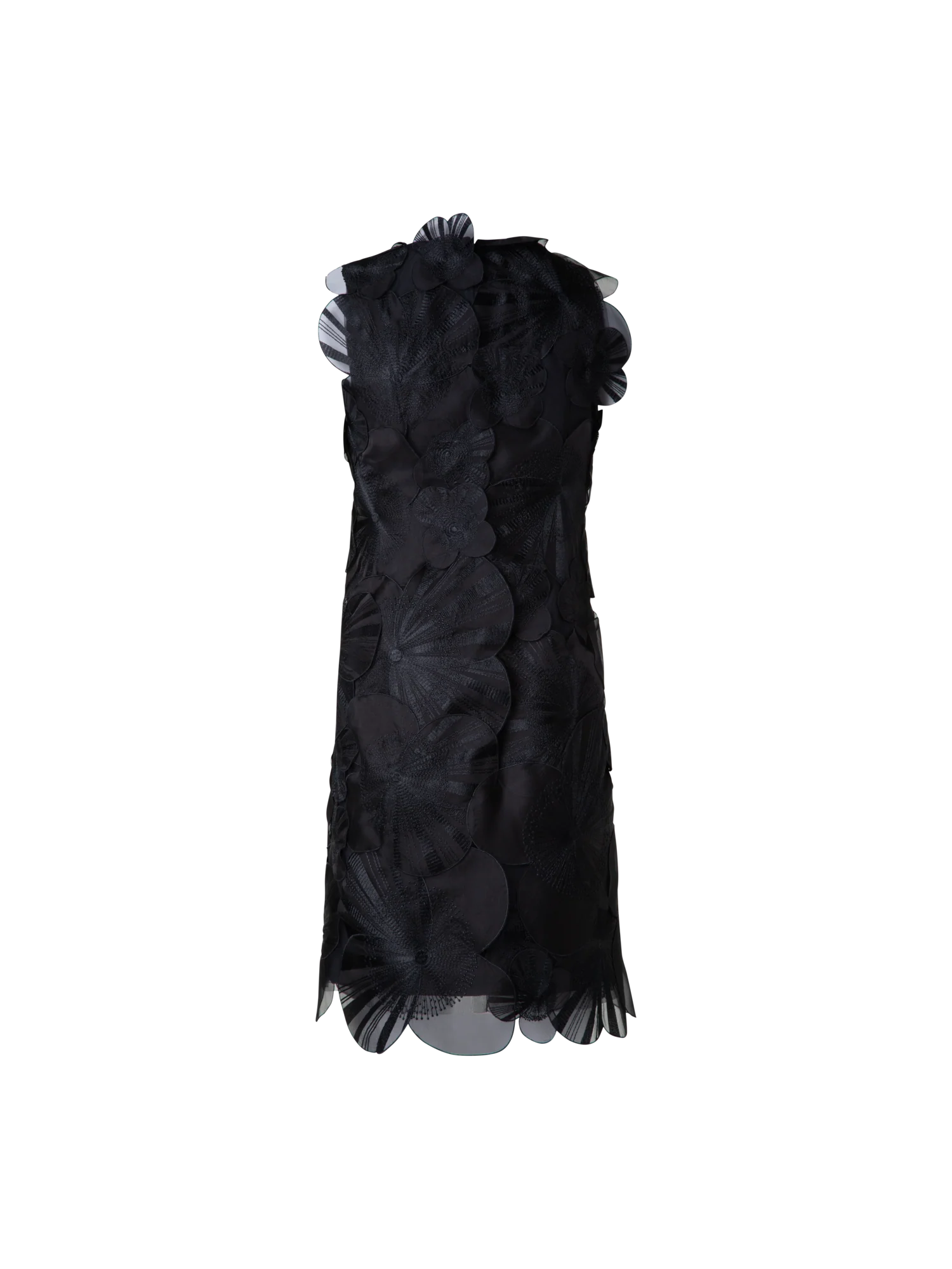 Short Sheath Dress with Poppy Embroidery - Image 5