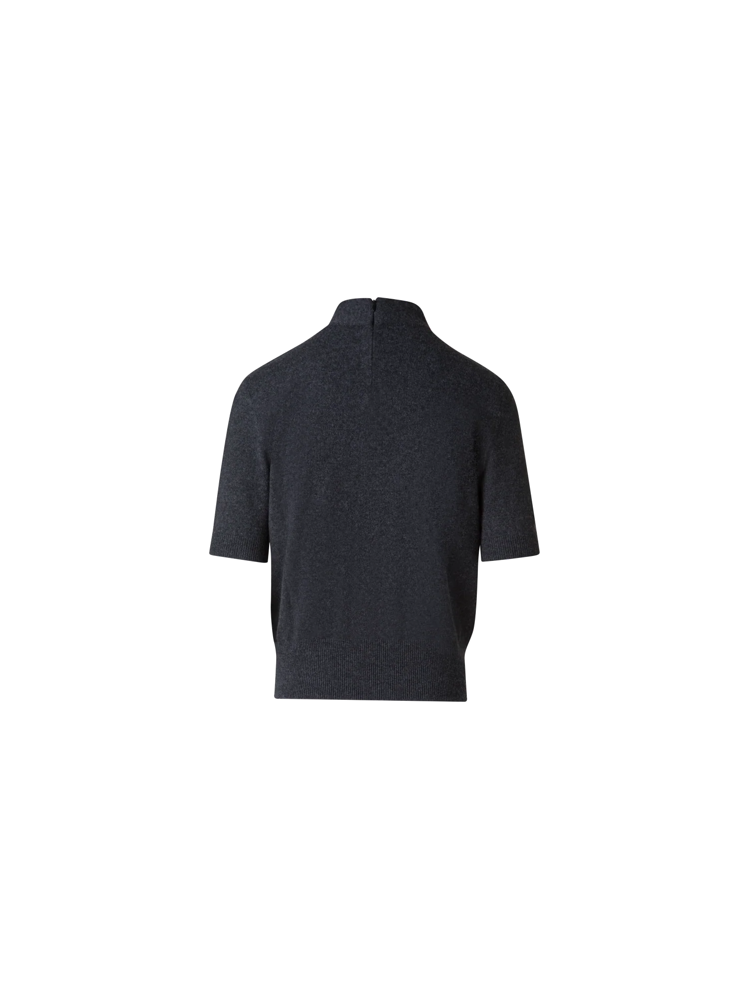 Short Sleeve Cashmere Sweater with Knot Detail - Image 3