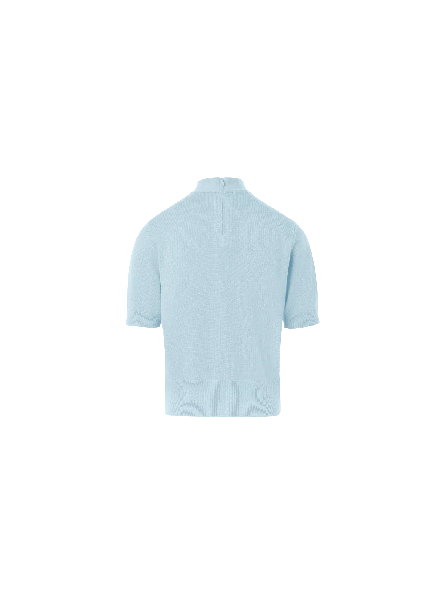 Short Sleeve Cashmere Sweater with Knot Detail - Image 3
