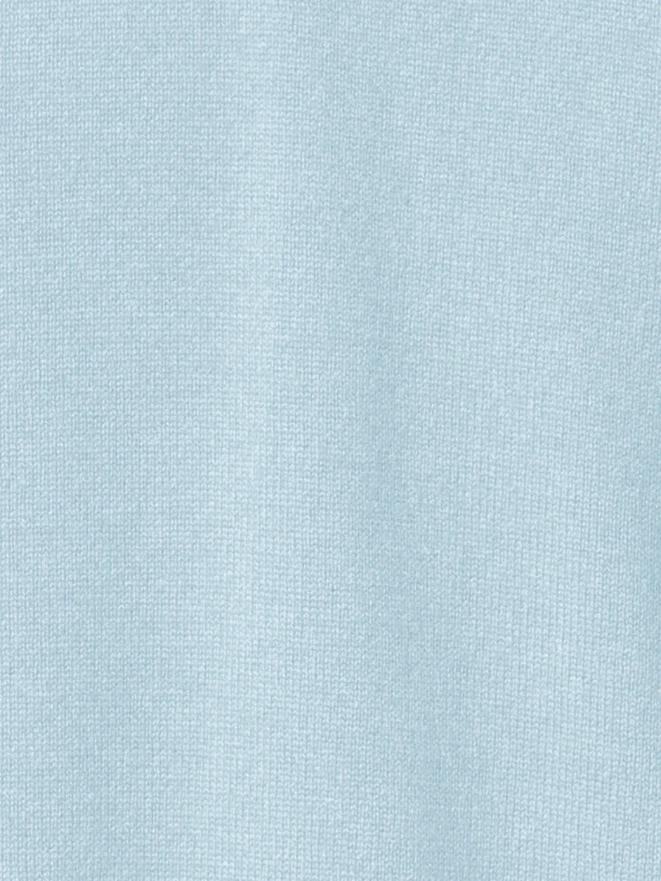 Short Sleeve Cashmere Sweater with Knot Detail - Image 5