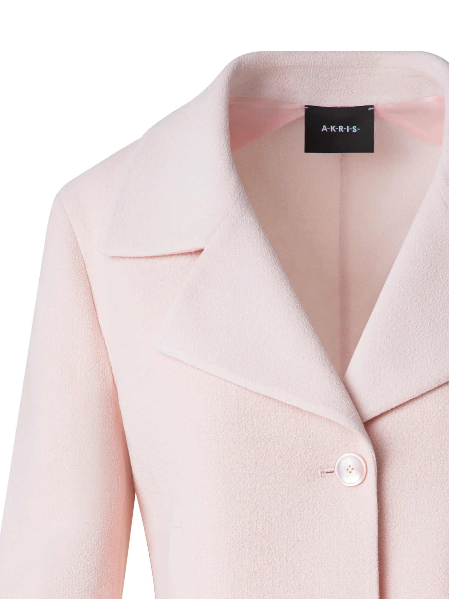 Short Wool Crêpe Double-Face Jacket - Image 4