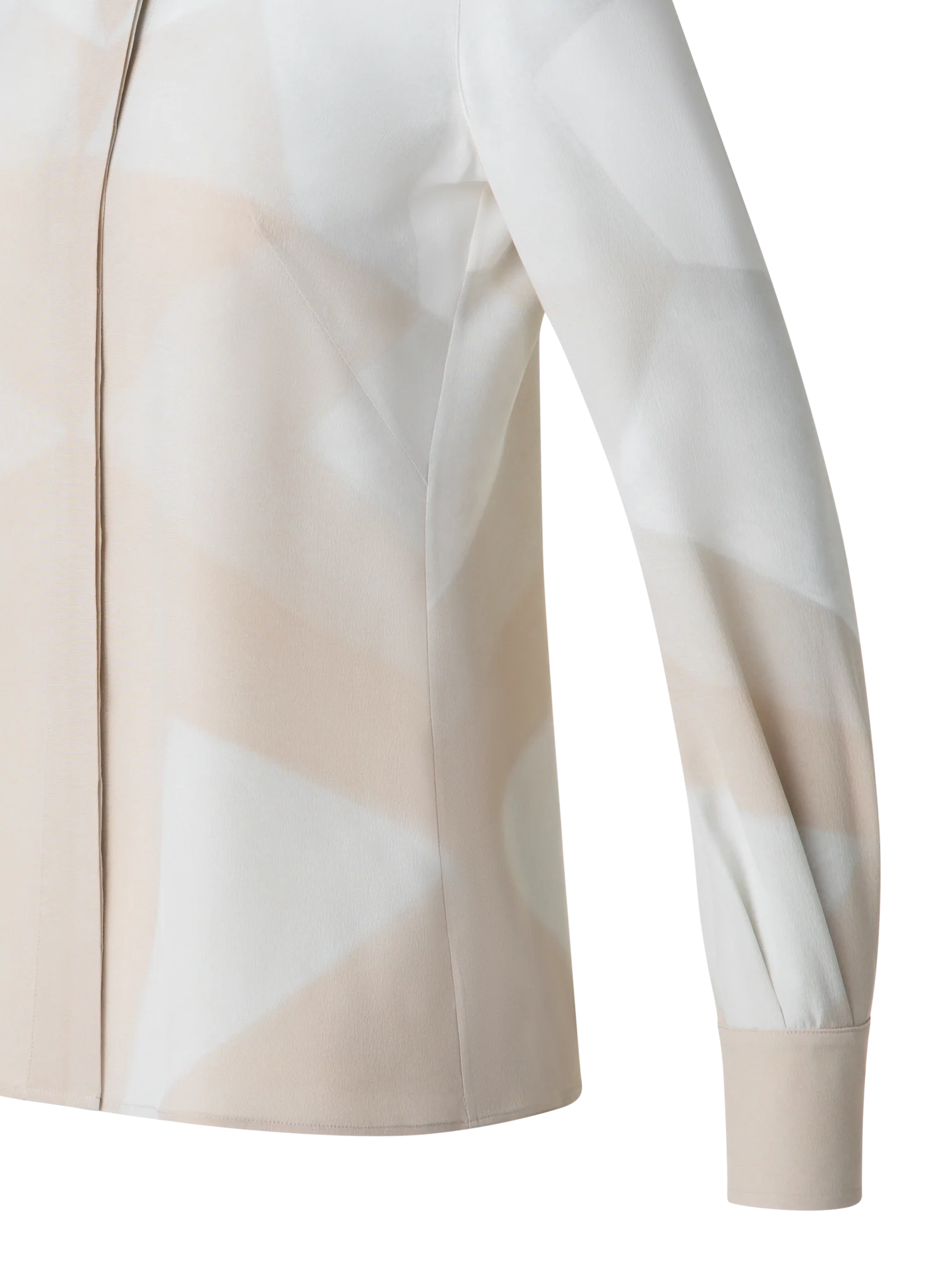 Silk Blouse with Chiaroscuro Print - Image 2