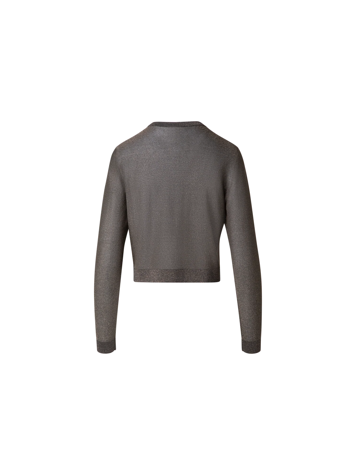 Silk Cardigan with Golden Lurex - Image 4