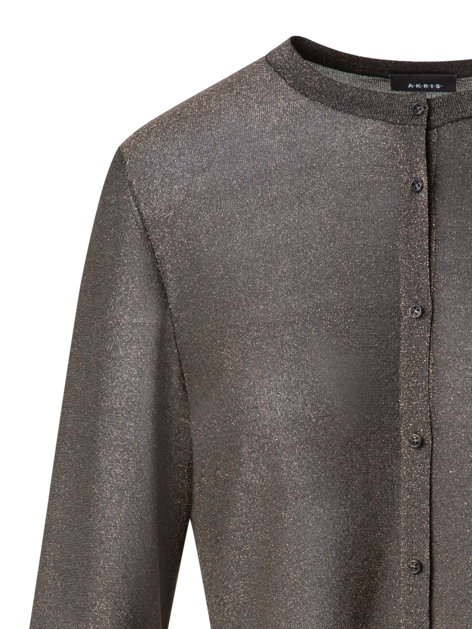 Silk Cardigan with Golden Lurex - Image 5