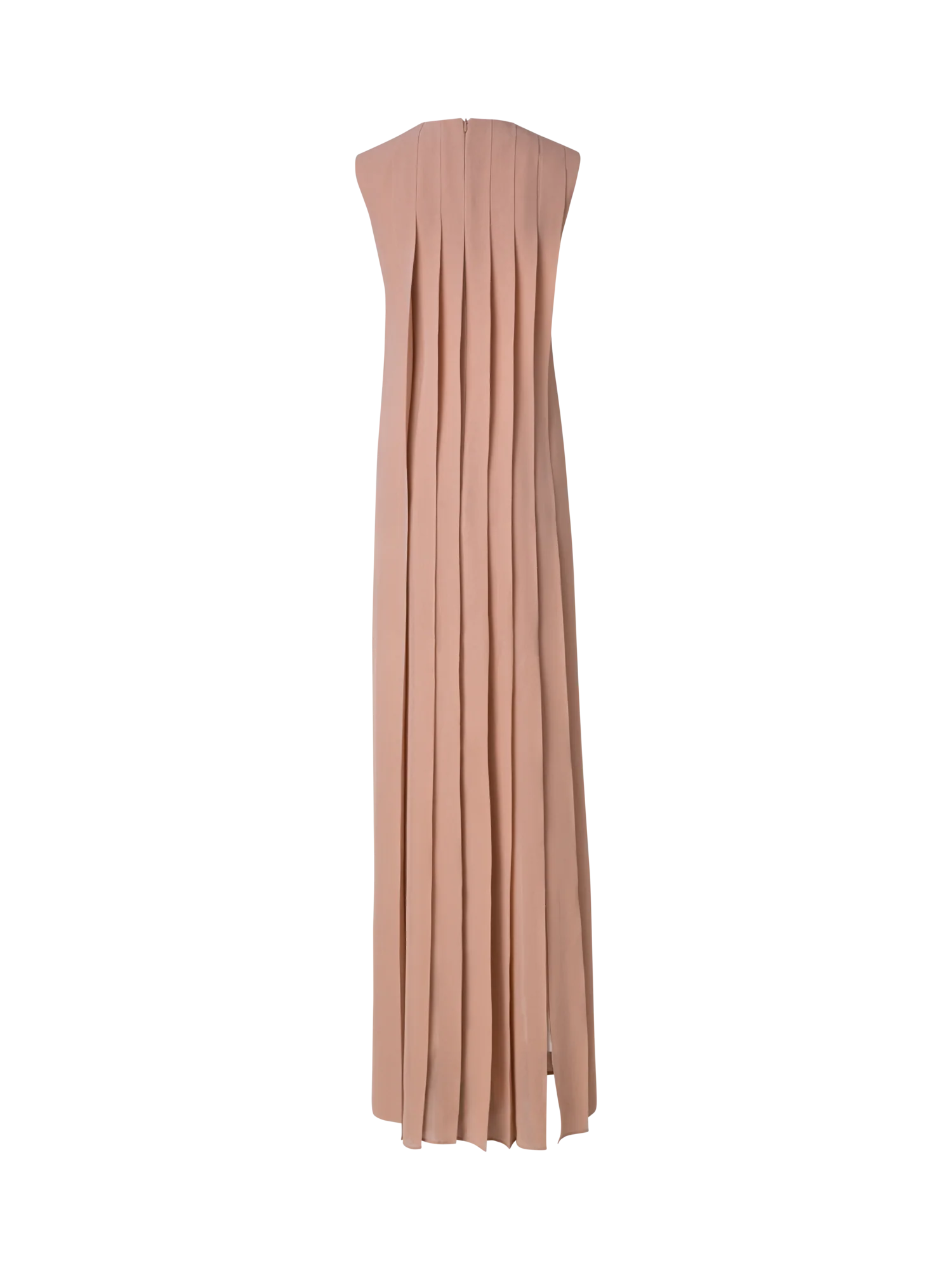 Silk Georgette Gown with Multicolor Pleats - Image 3