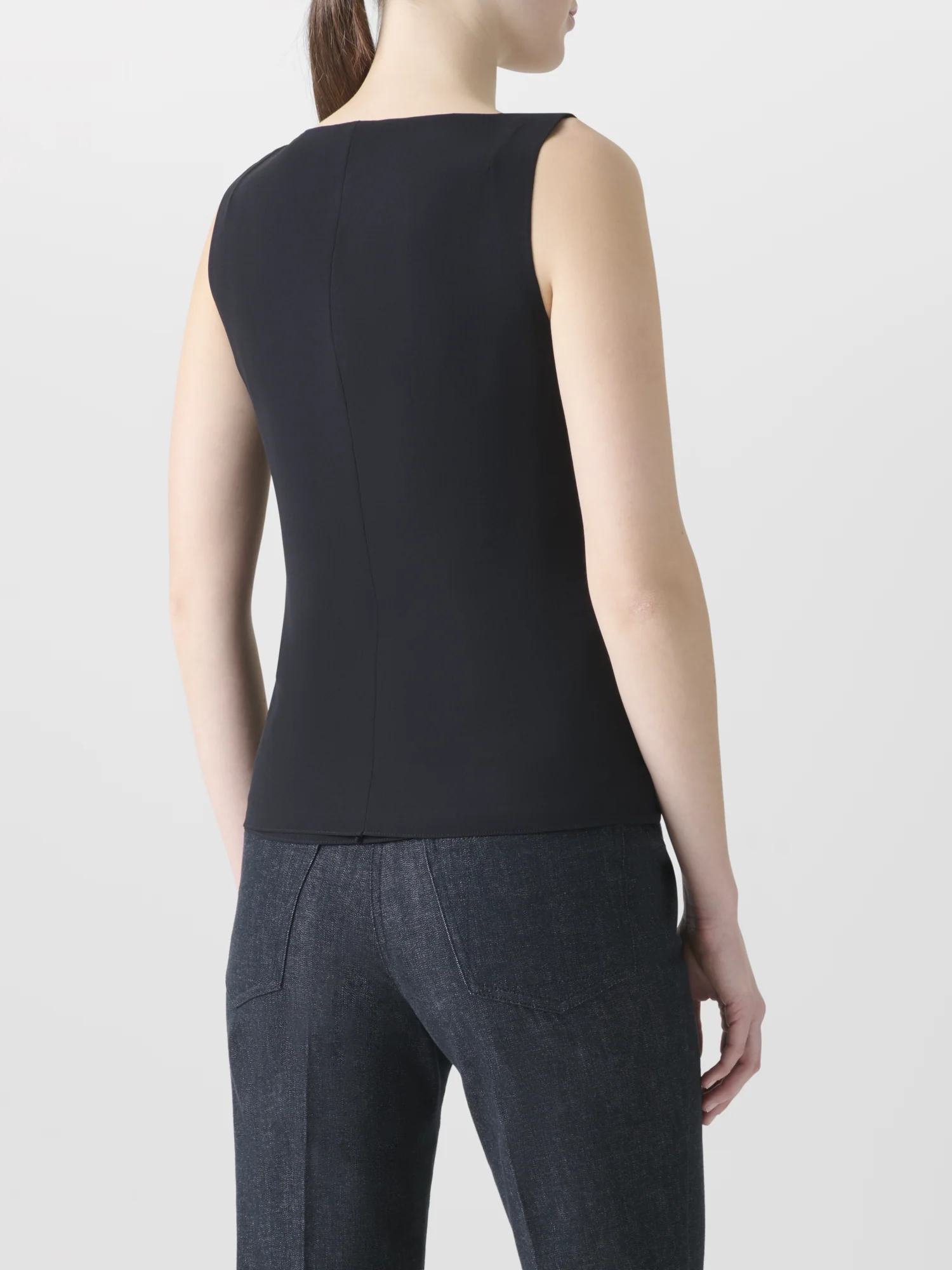 Sleeveless Silk Georgette Top - Image 6