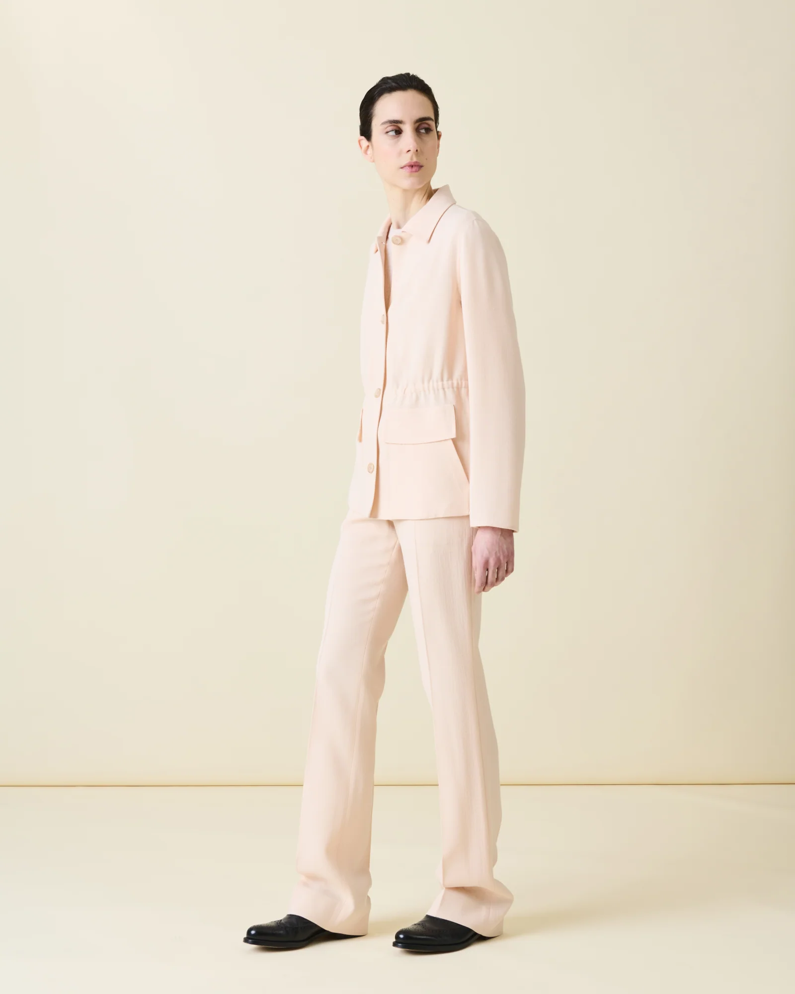 Slight Bootcut Wool Double-Face Pants - Image 2