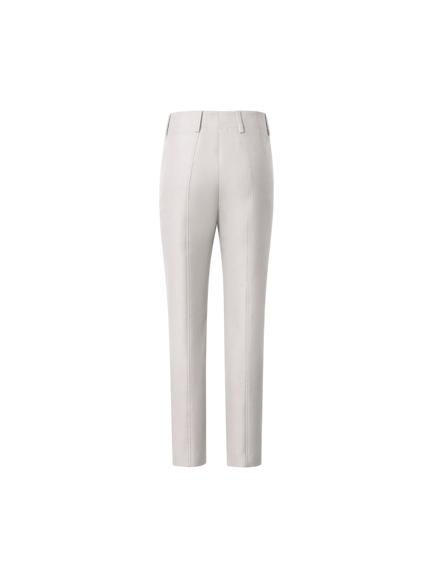 Slim Cotton Silk Double-Face Pants - Image 2