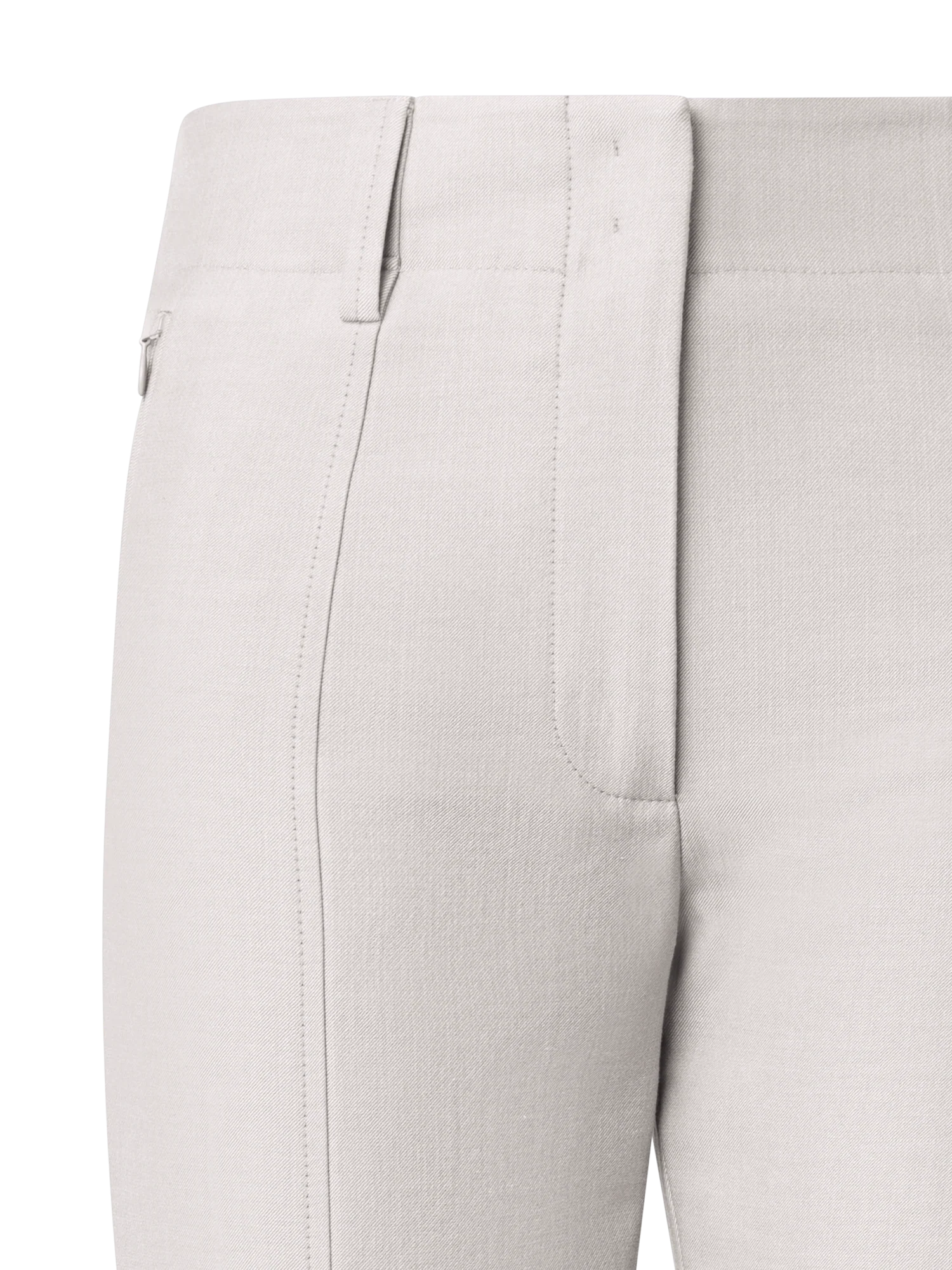 Slim Cotton Silk Double-Face Pants - Image 3