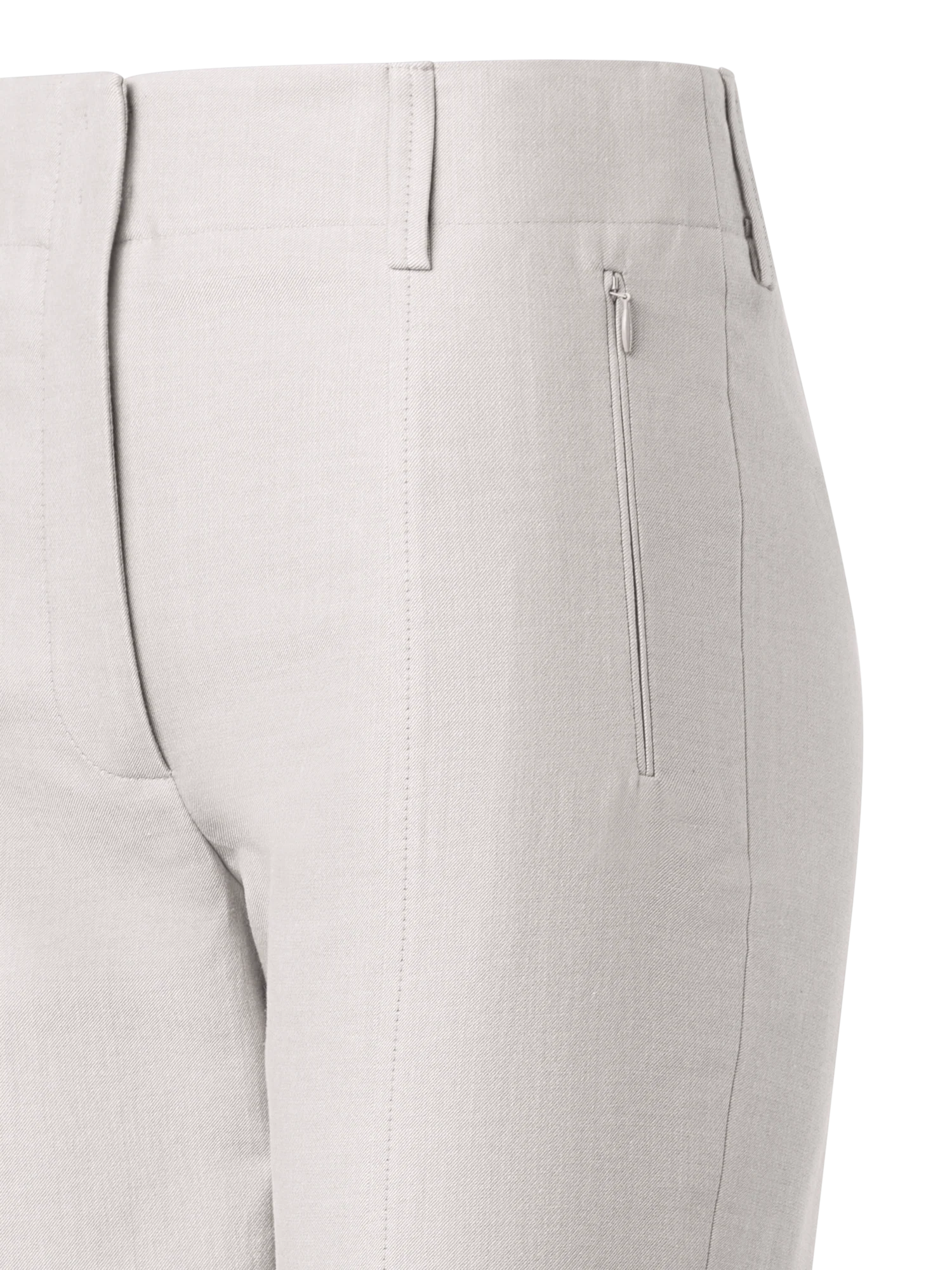 Slim Cotton Silk Double-Face Pants - Image 4