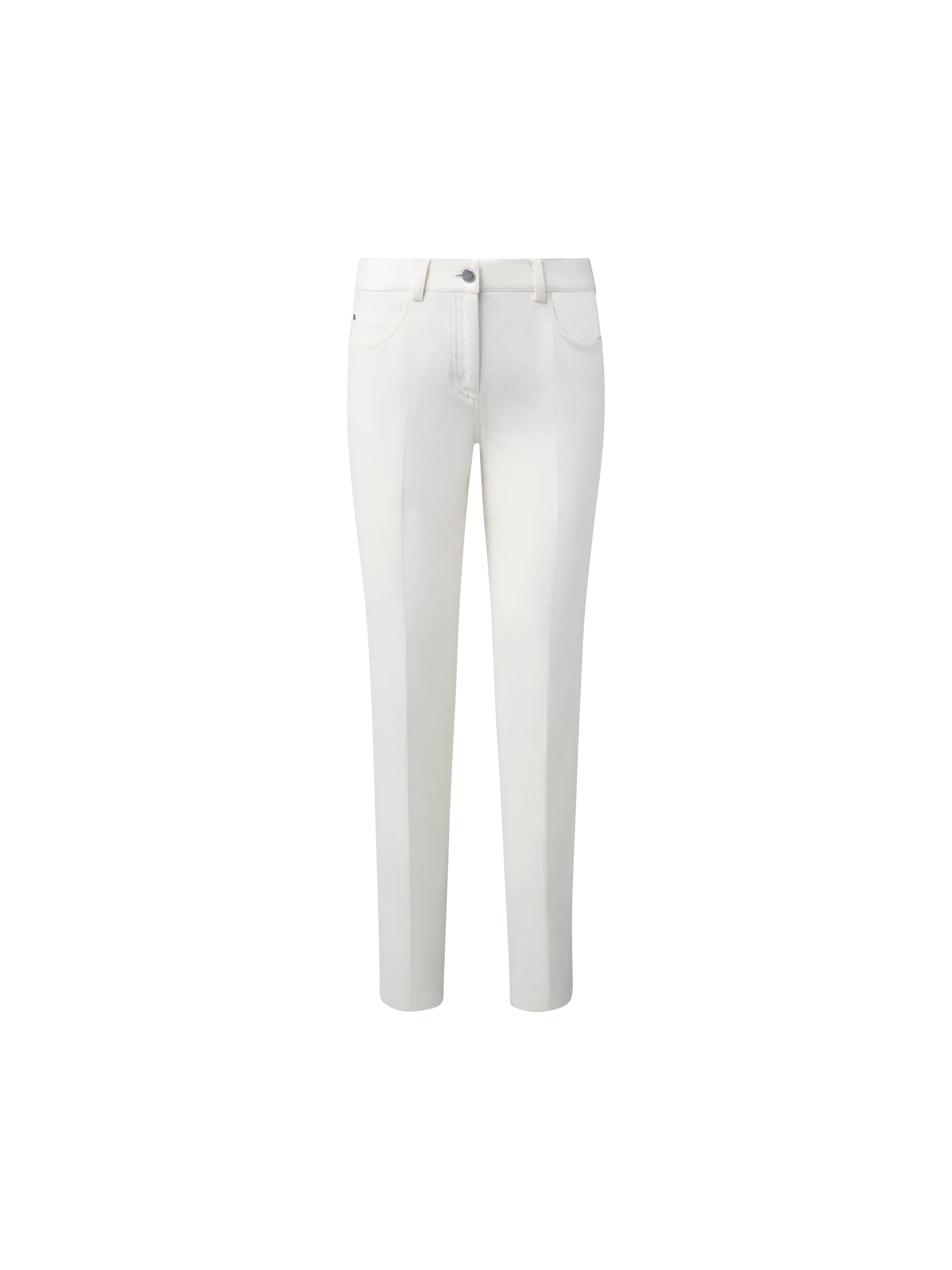 Slim Cotton Denim Stretch Pants