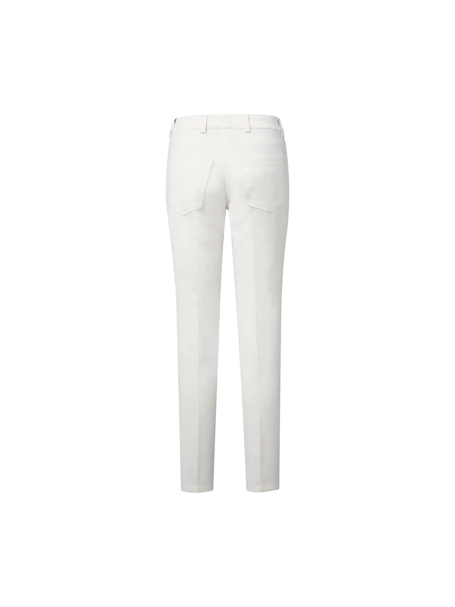 Slim Cotton Denim Stretch Pants - Image 4
