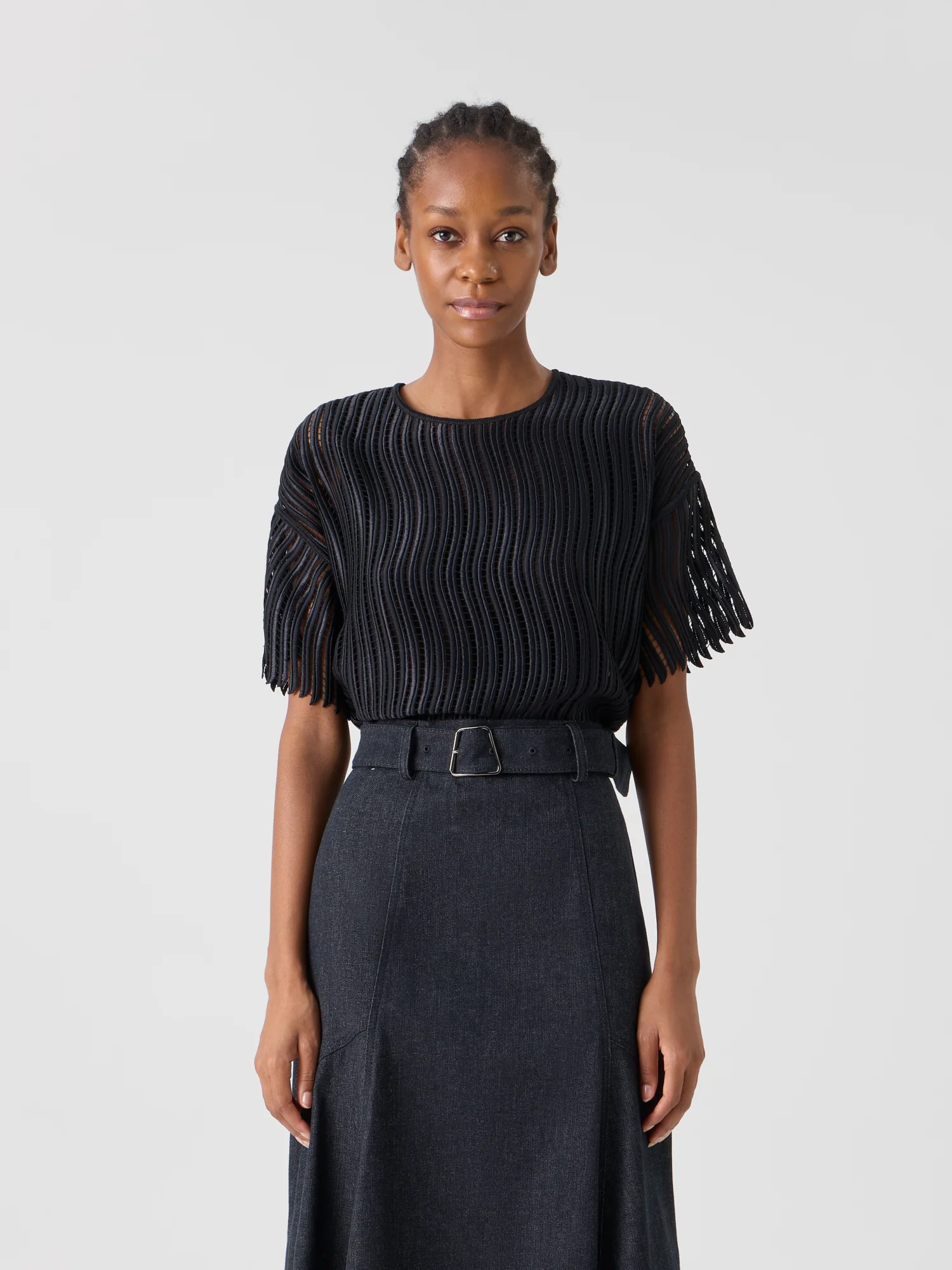 Boxy Blouse in Wave Guipure - Image 2
