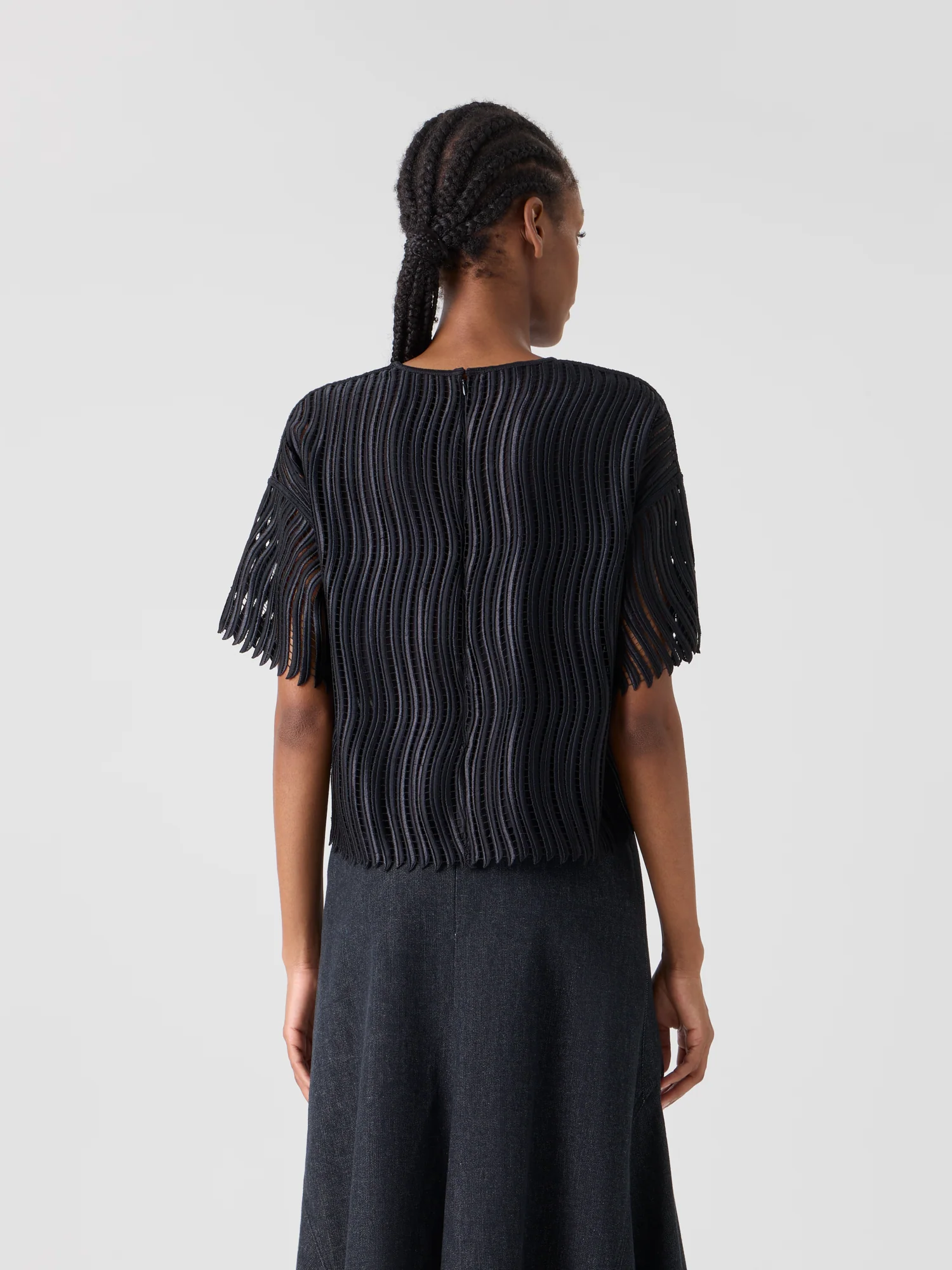 Boxy Blouse in Wave Guipure - Image 6
