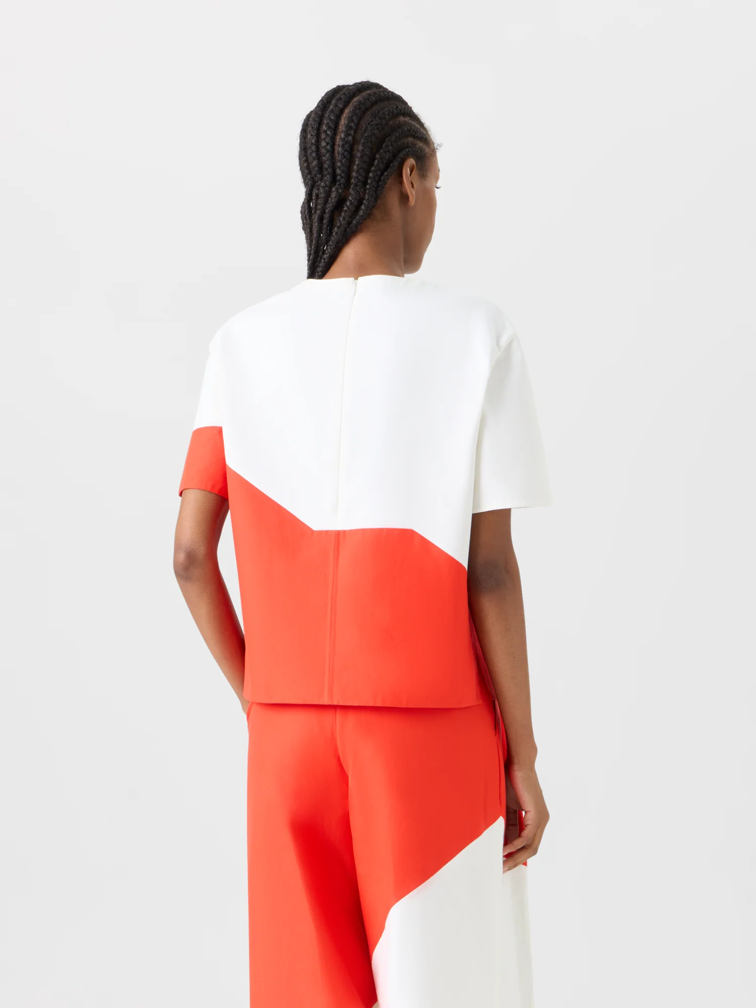 Boxy Blouse with Polygon Print - Image 5