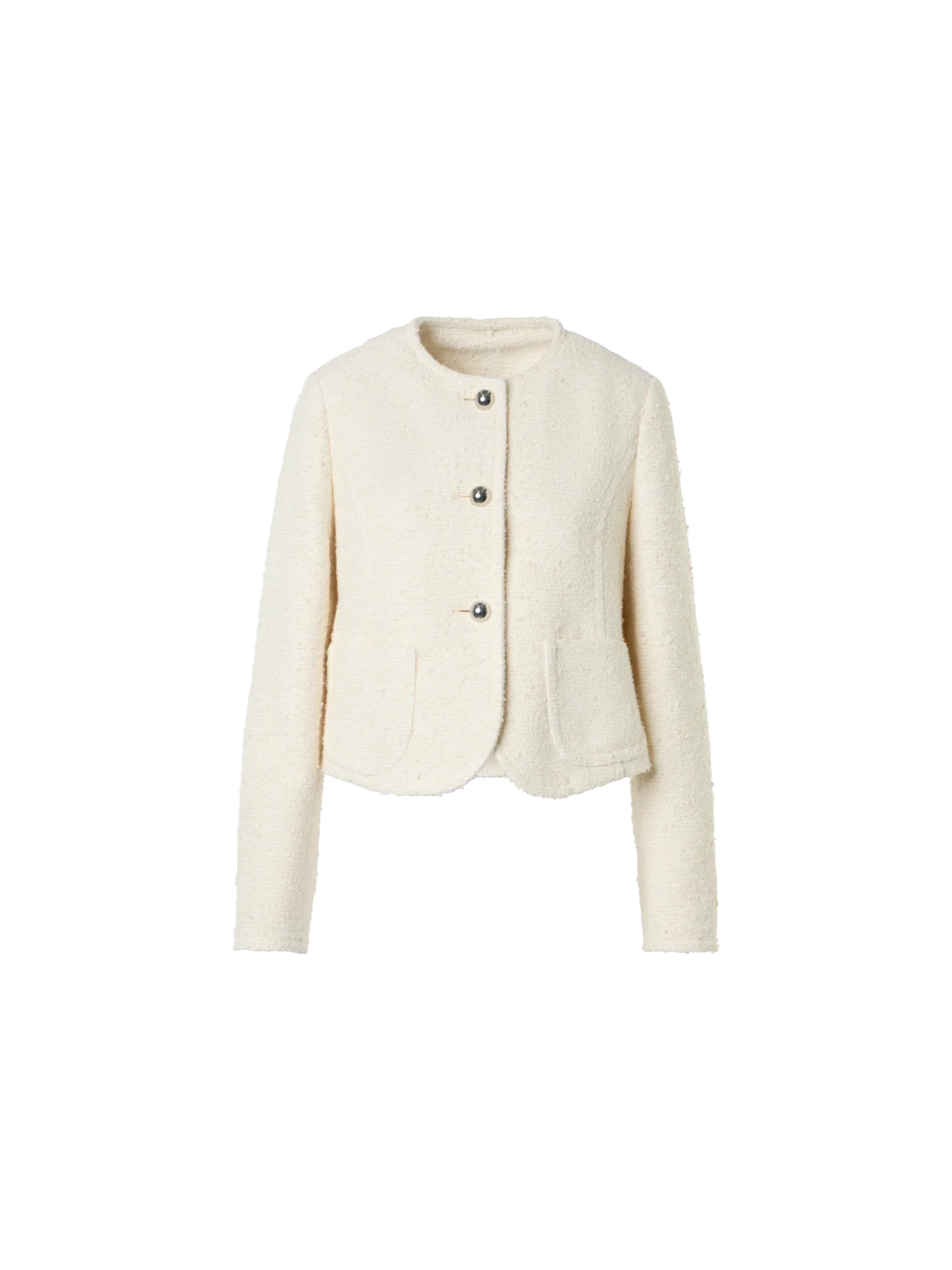 Boxy Bouclé Cotton Summer Jacket