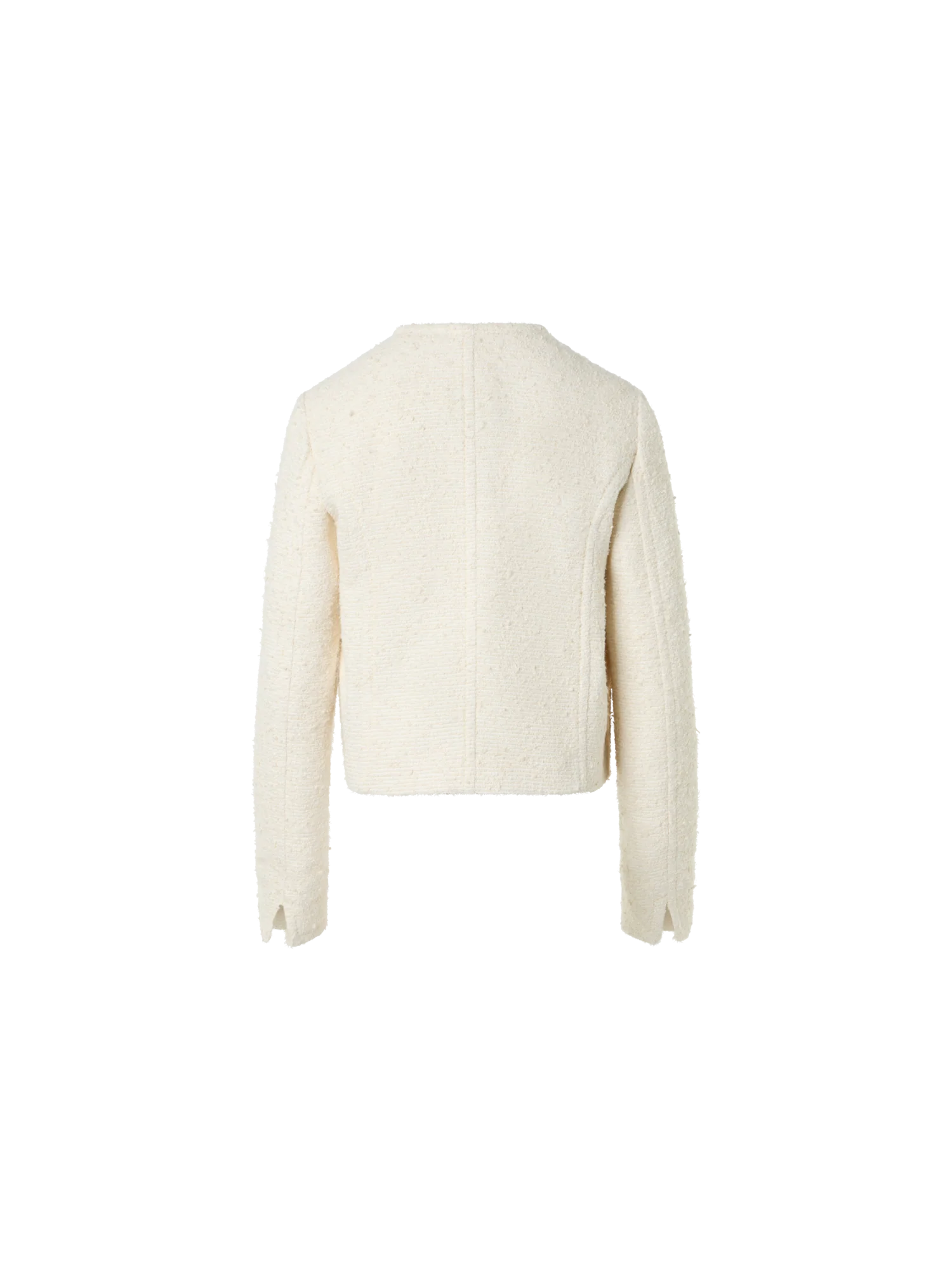 Boxy Bouclé Cotton Summer Jacket - Image 3