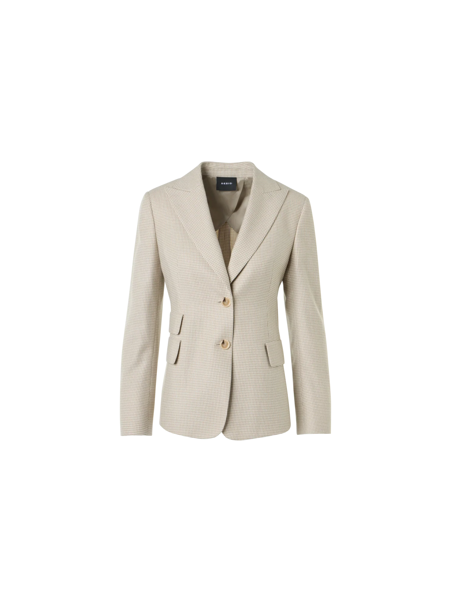 Cashmere Pepita Two-Button Jacket