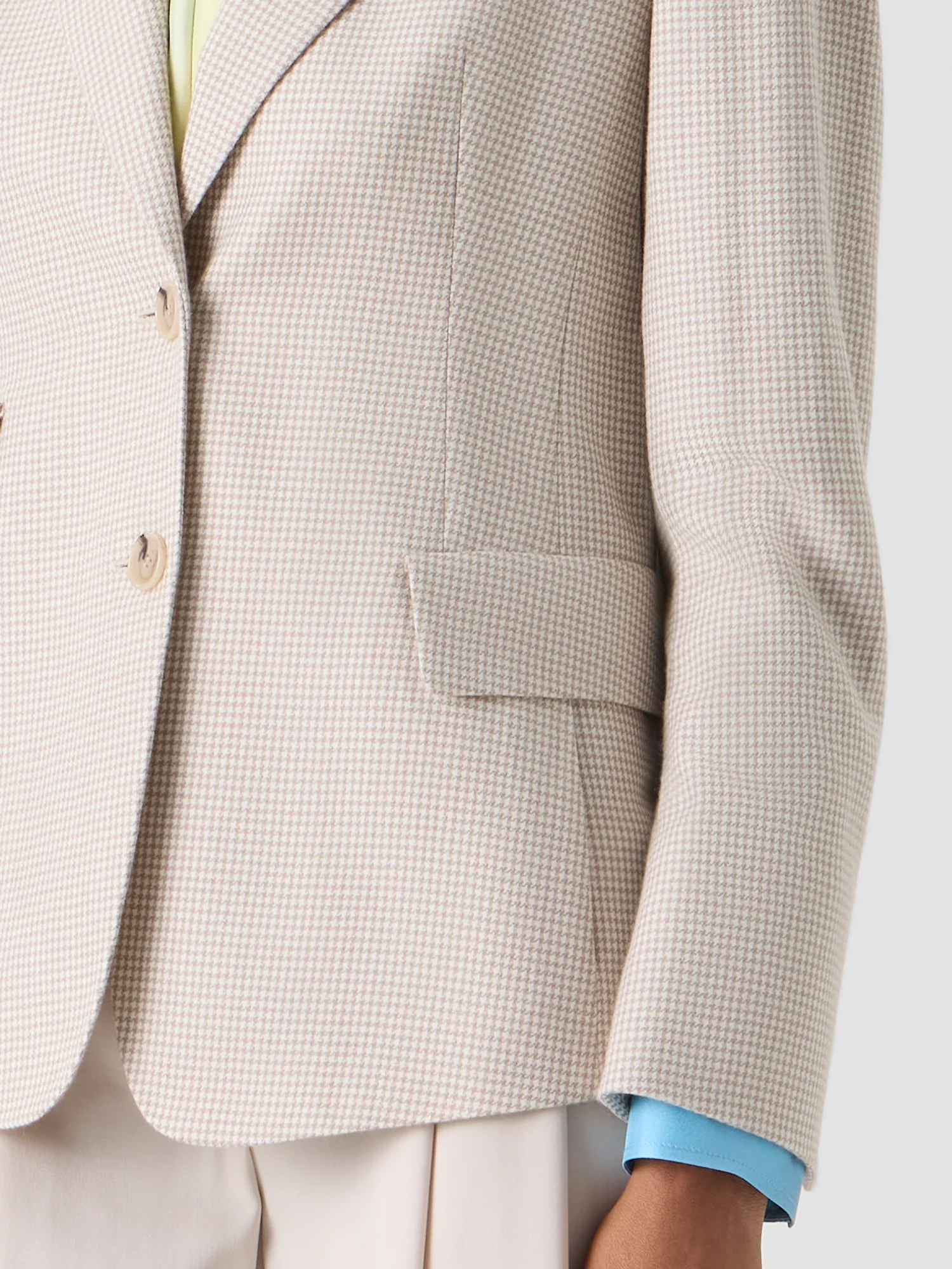 Cashmere Pepita Two-Button Jacket - Image 4