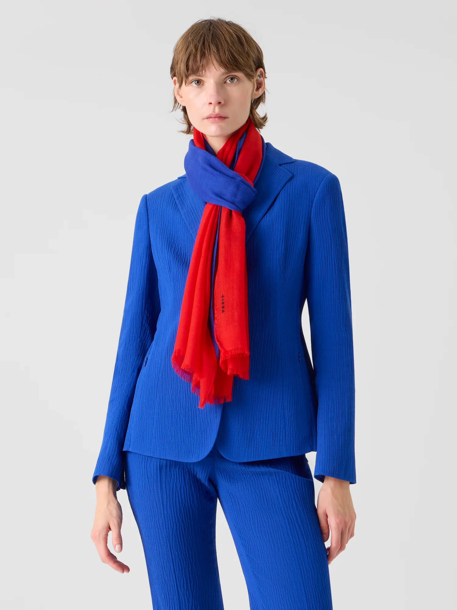 Cashmere Scarf in High Plains Print - Image 2
