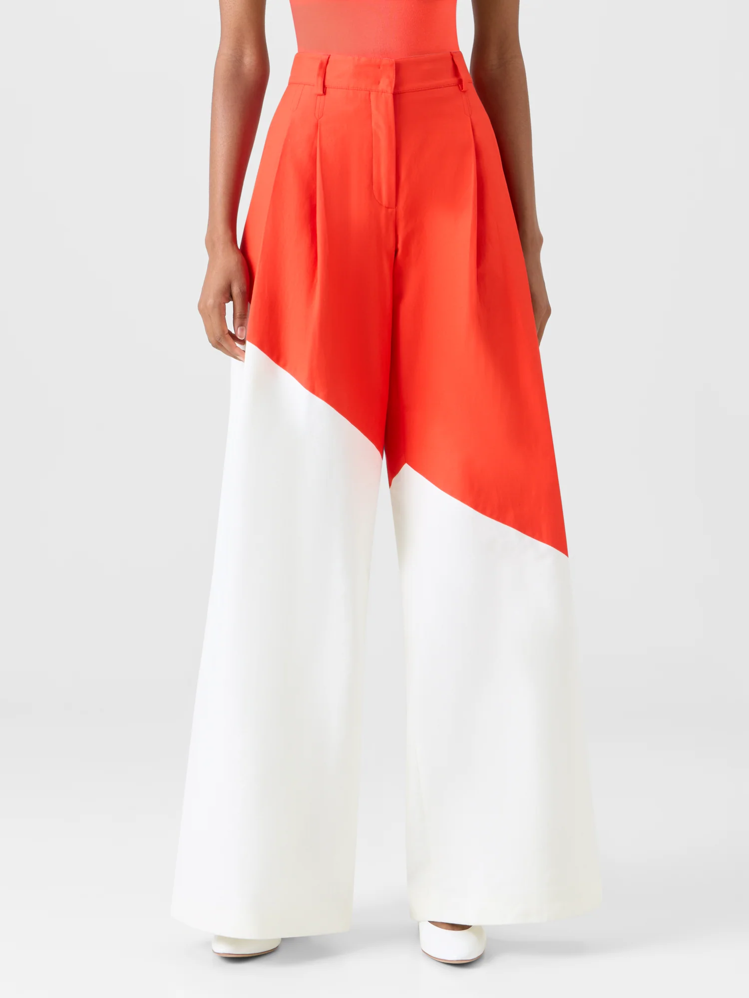 Cassie Wide Pants with Polygon Patchwork - Image 4