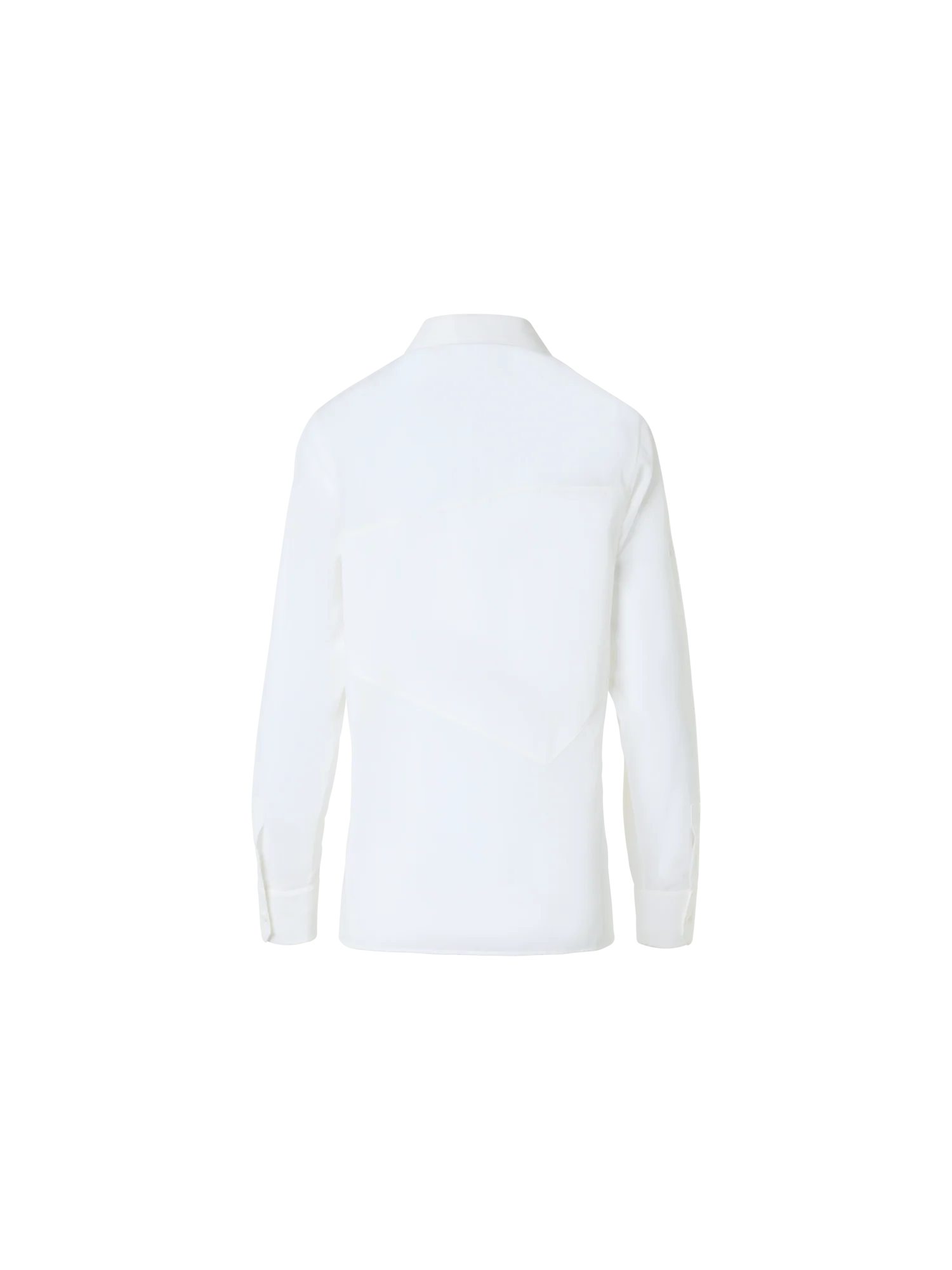 Cotton Blouse with Polygon Inset - Image 6