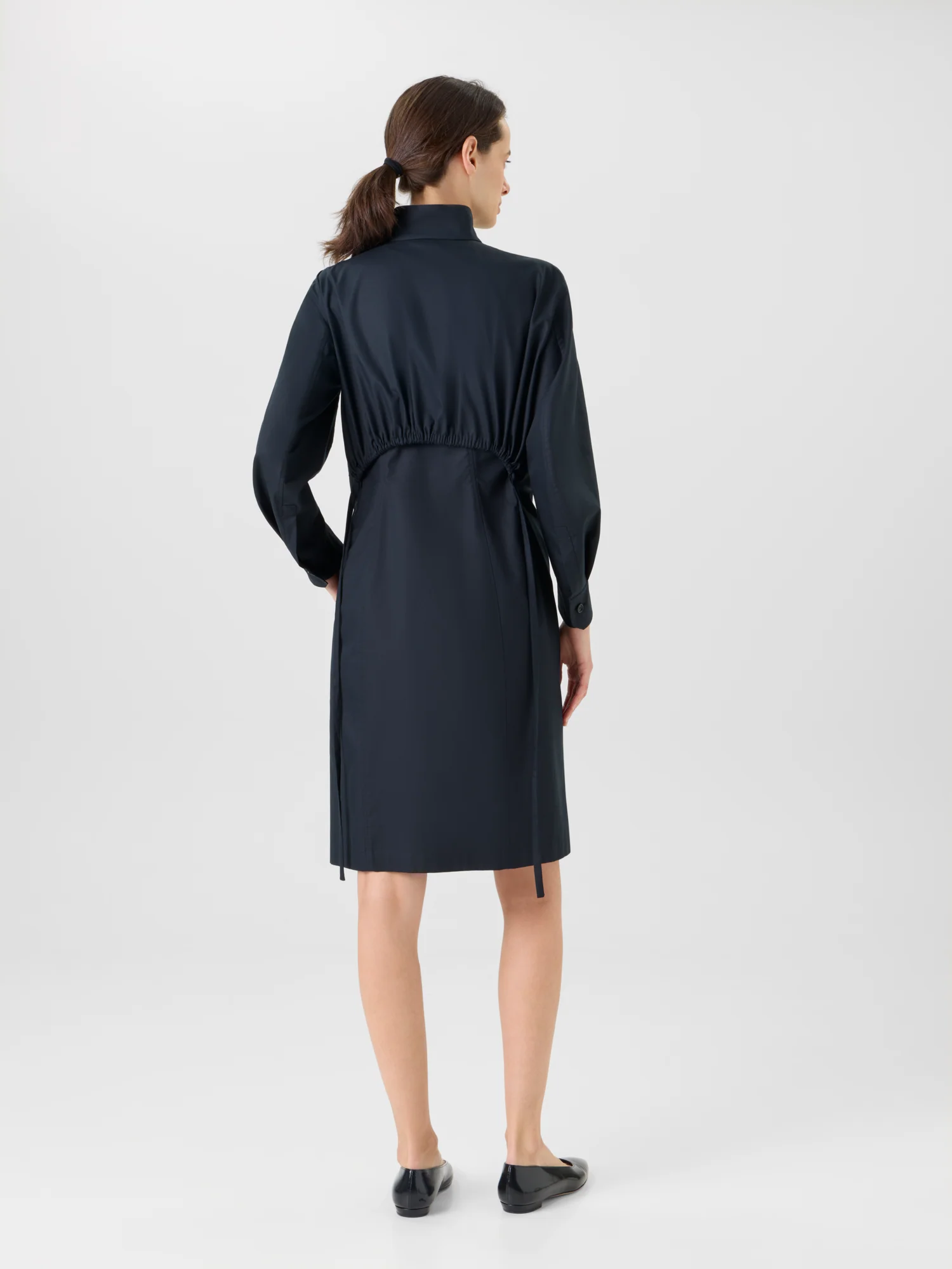 Cotton Gabardine Shirt Dress - Image 6