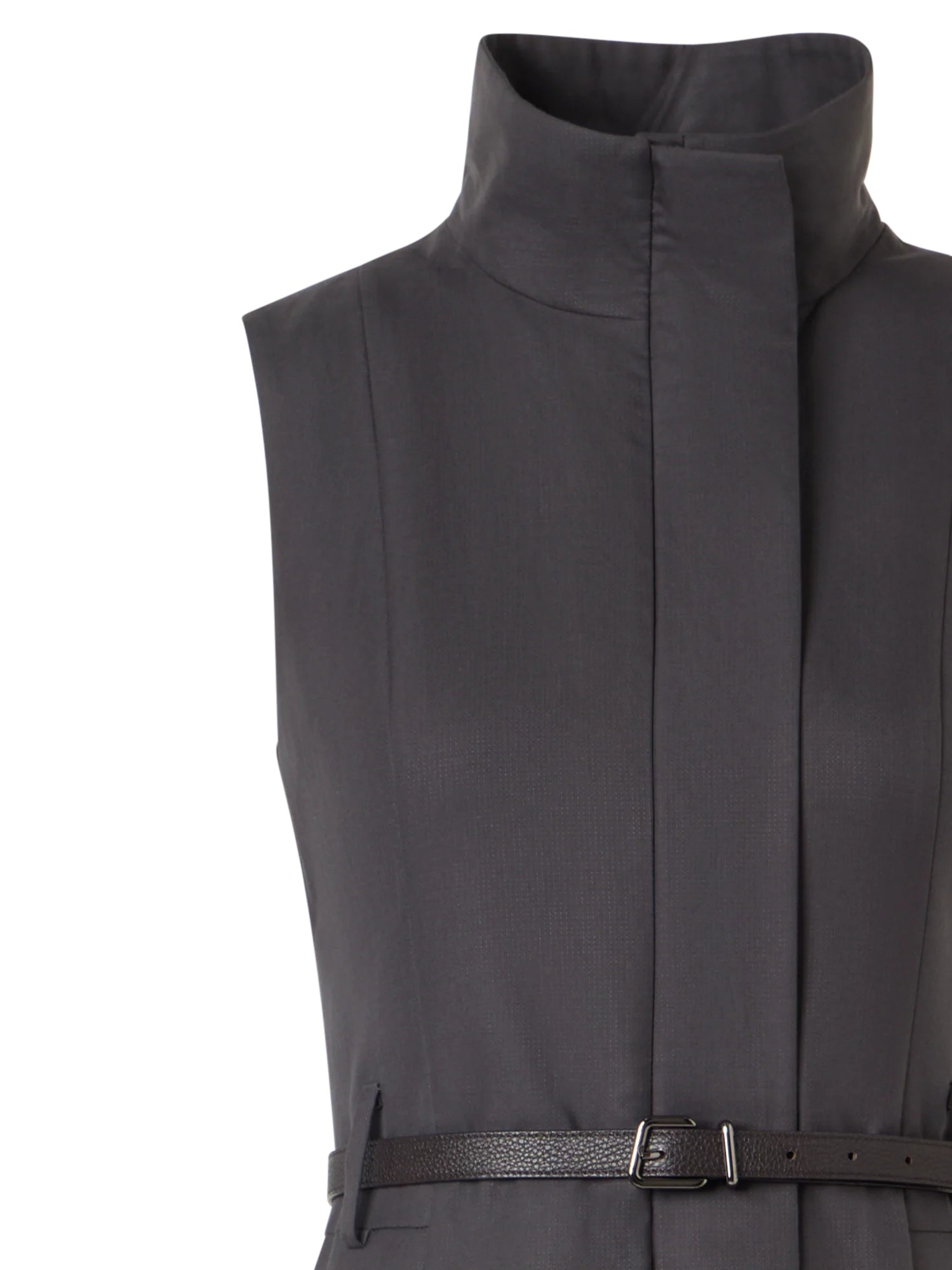 Cotton Midi Dress With Drawstrings - Image 2
