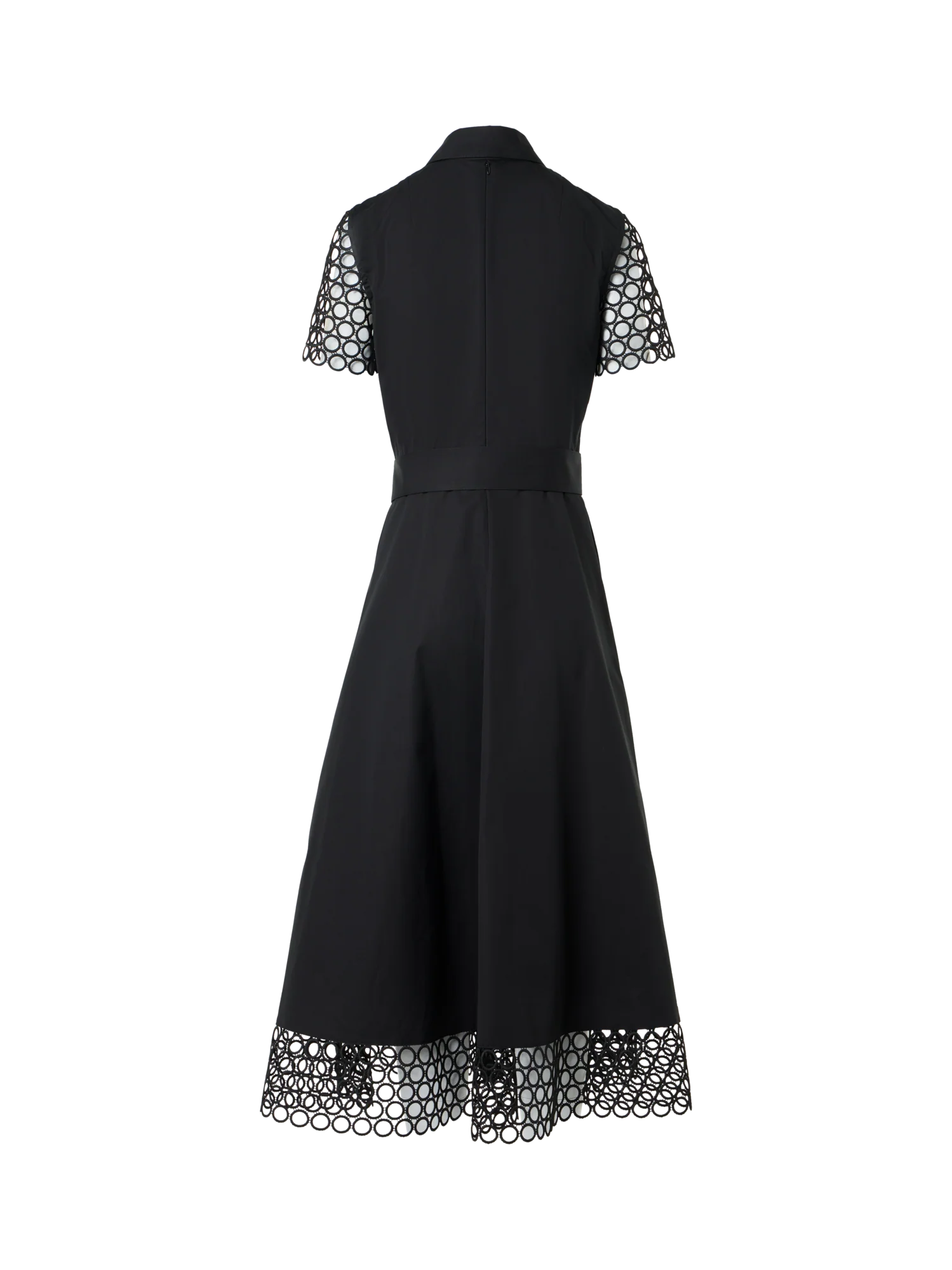 Cotton Midi Dress with Eyelet Guipure - Image 5