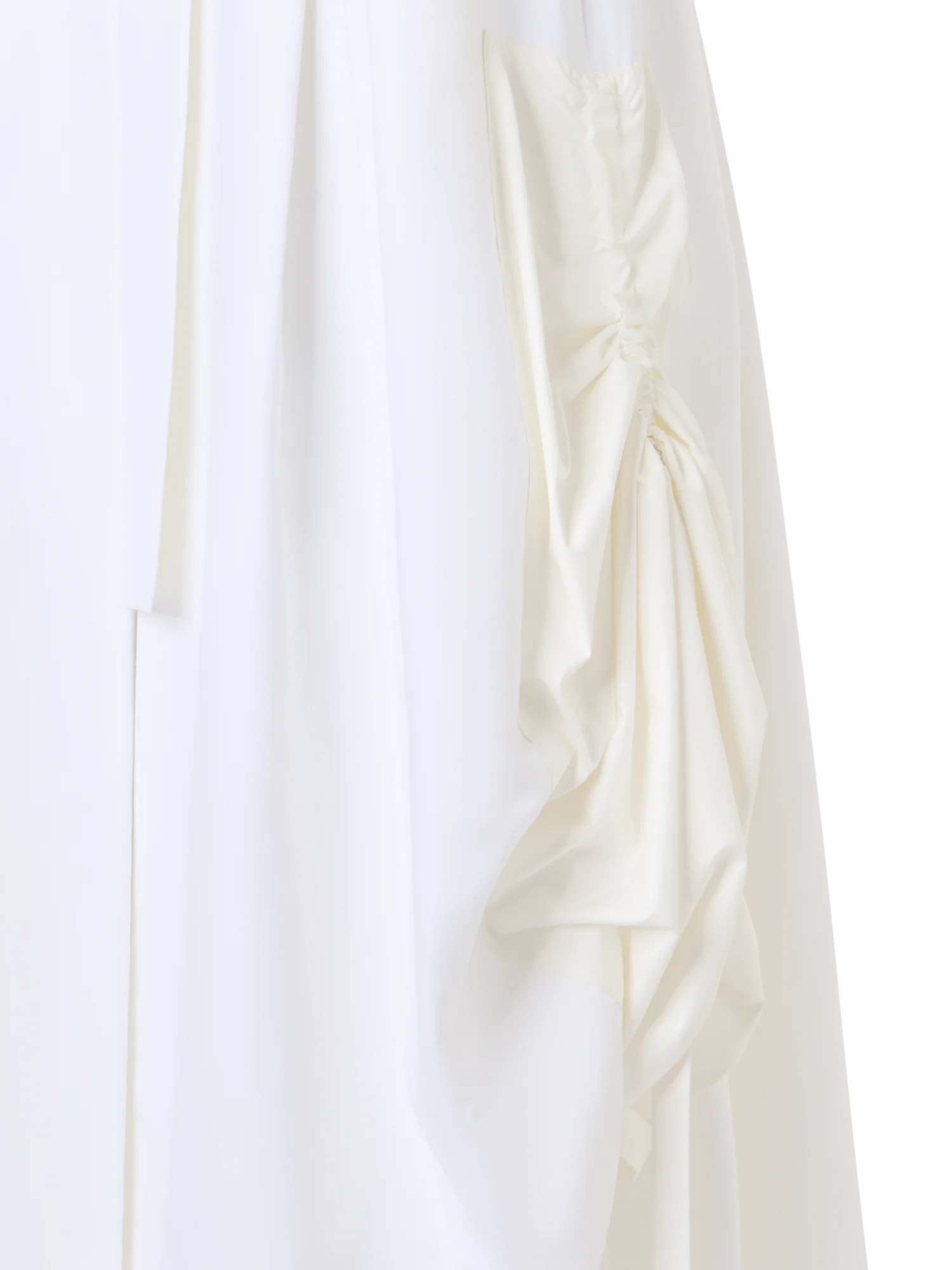 Cotton Midi Skirt with Drawstrings - Image 4