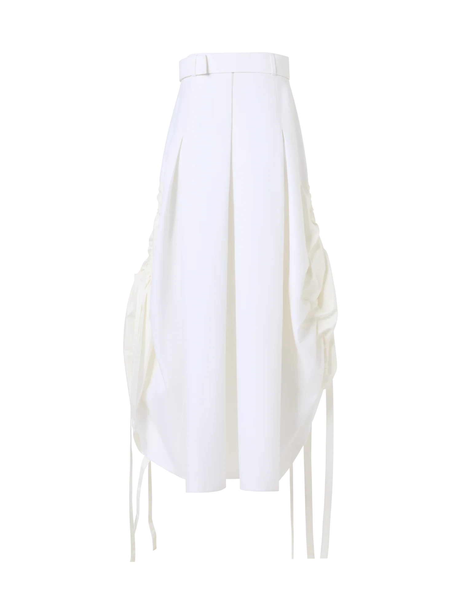 Cotton Midi Skirt with Drawstrings - Image 5