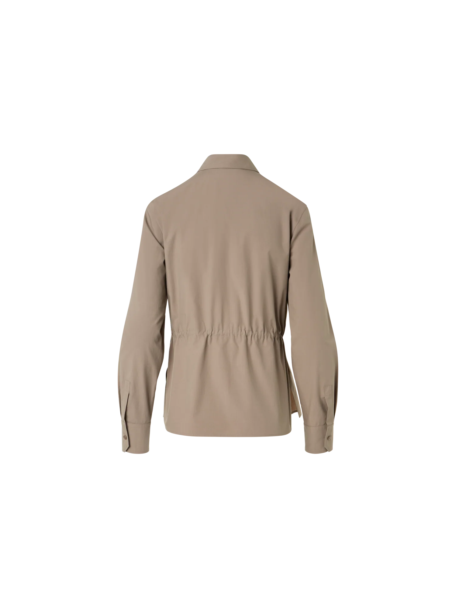 Cotton Poplin Shirt with Waist Drawstring - Image 5