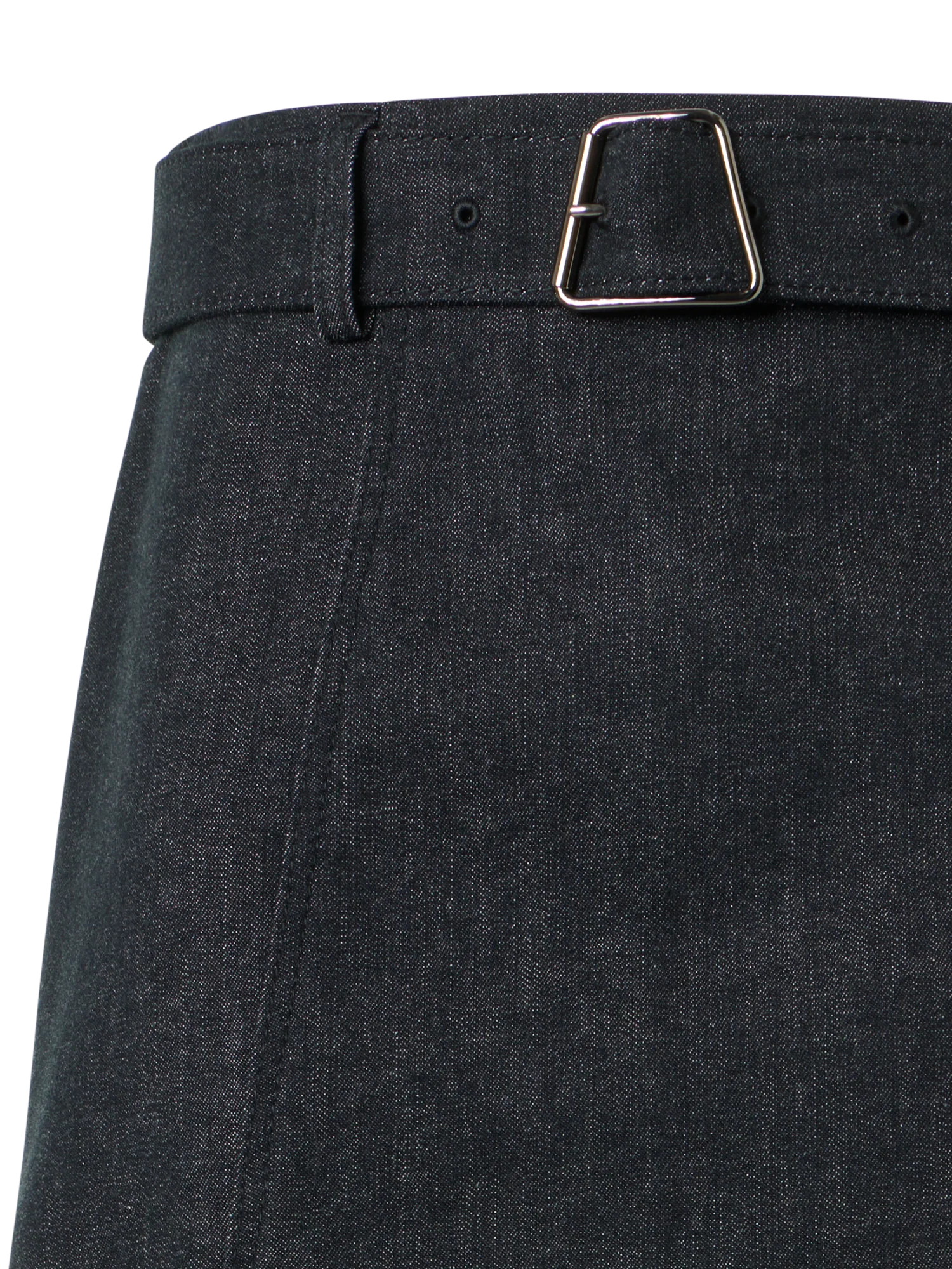 Denim A-line Midi Skirt - Image 3