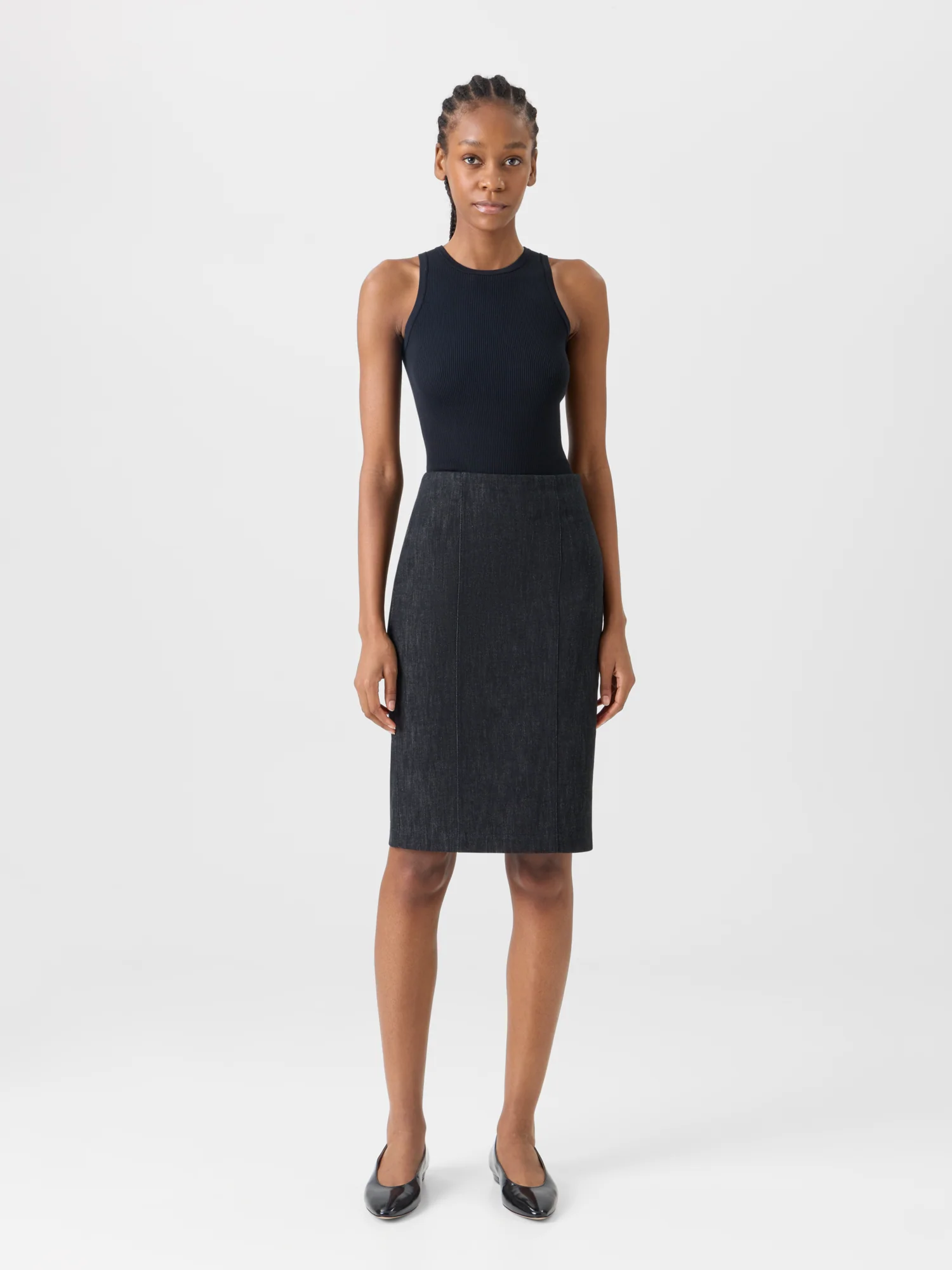 Denim Pencil Skirt - Image 2