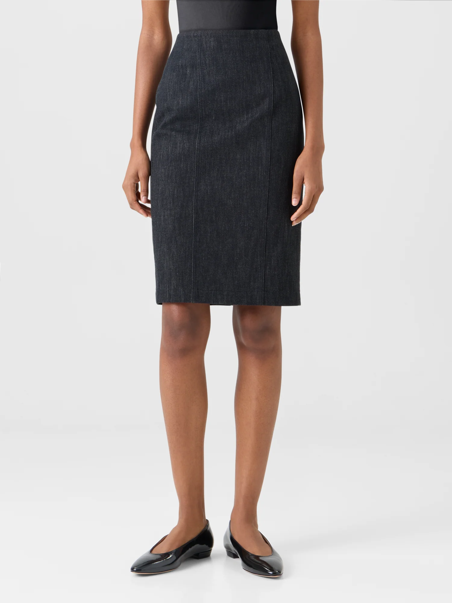 Denim Pencil Skirt - Image 4