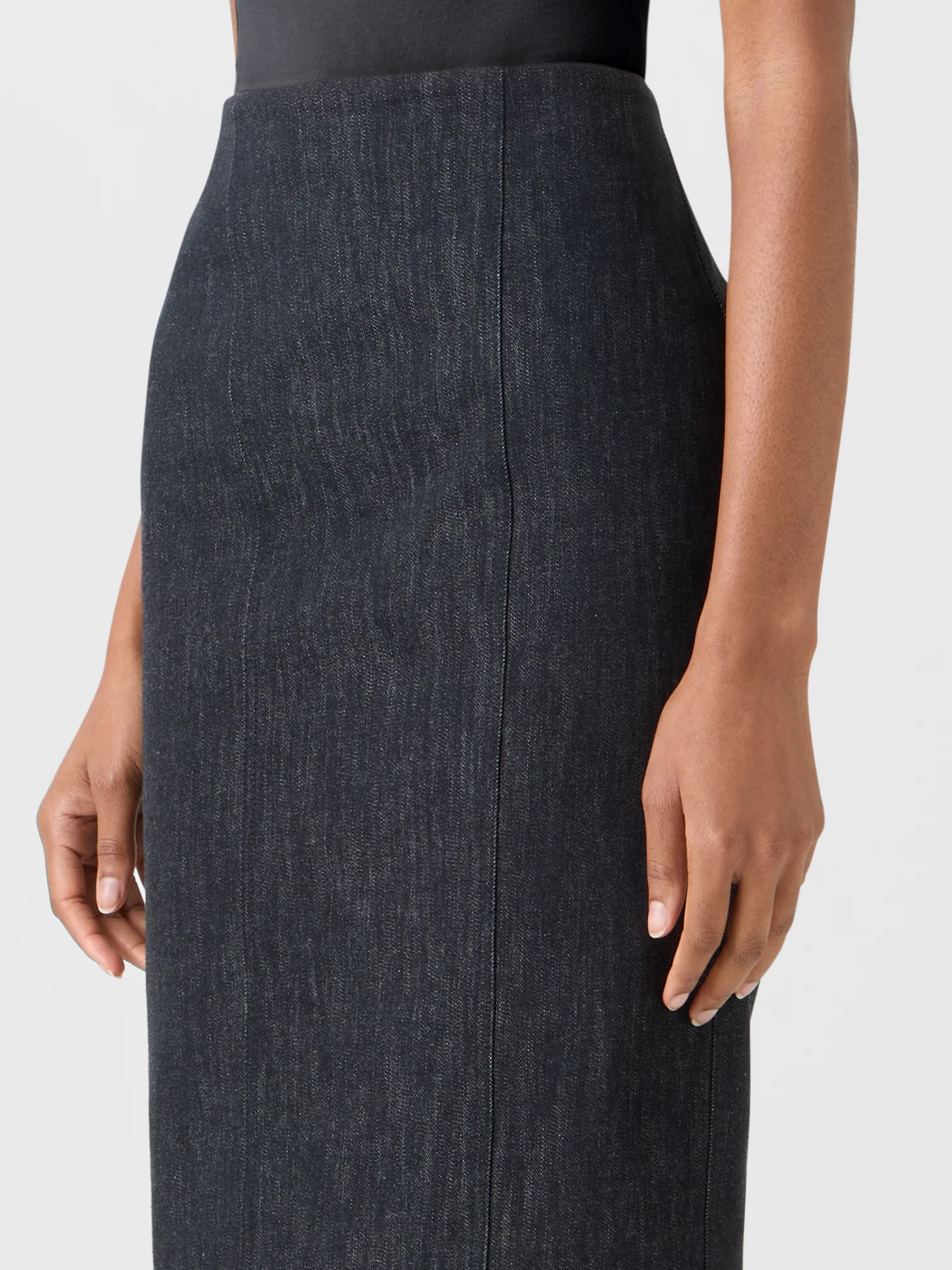 Denim Pencil Skirt - Image 5