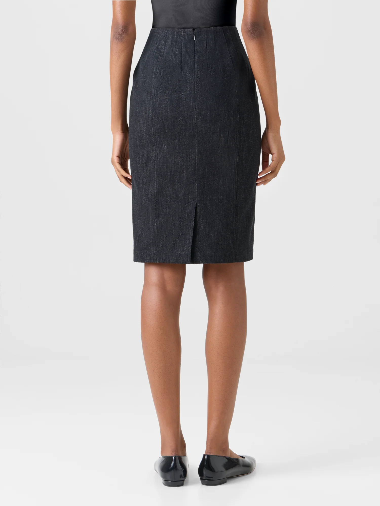 Denim Pencil Skirt - Image 7