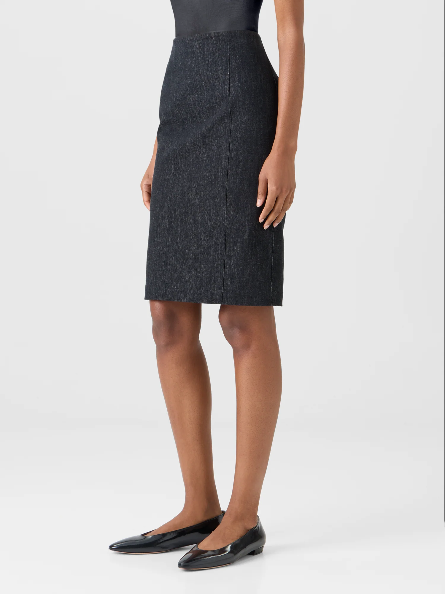 Denim Pencil Skirt - Image 8