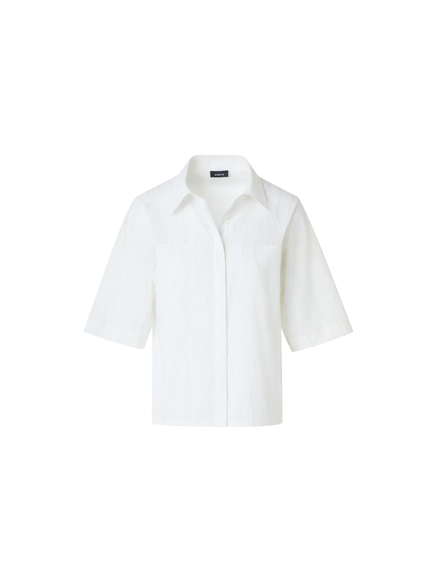 Embroidered Boxy Cotton Blouse