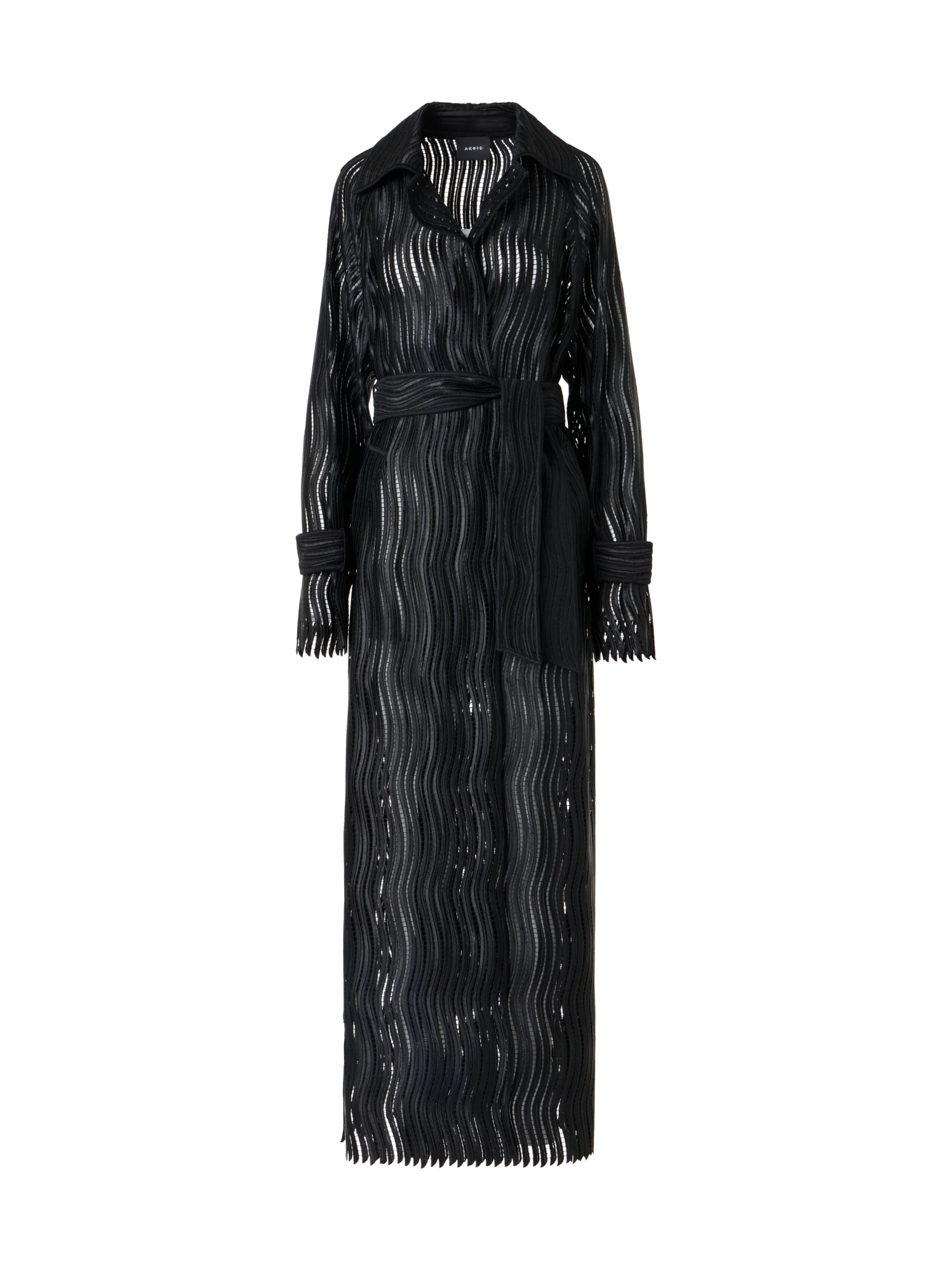 Estelle Long Coat in Wave Guipure