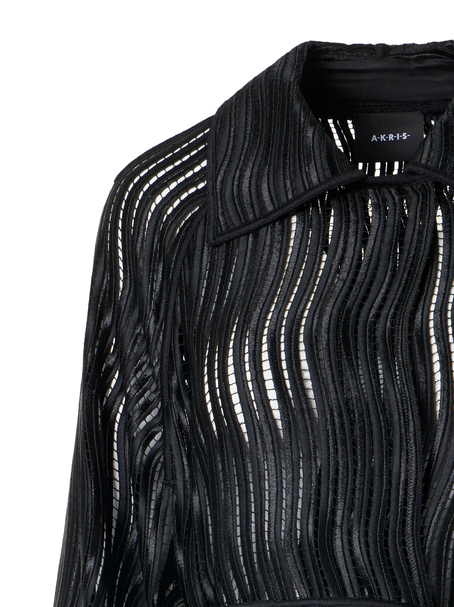 Estelle Long Coat in Wave Guipure - Image 3