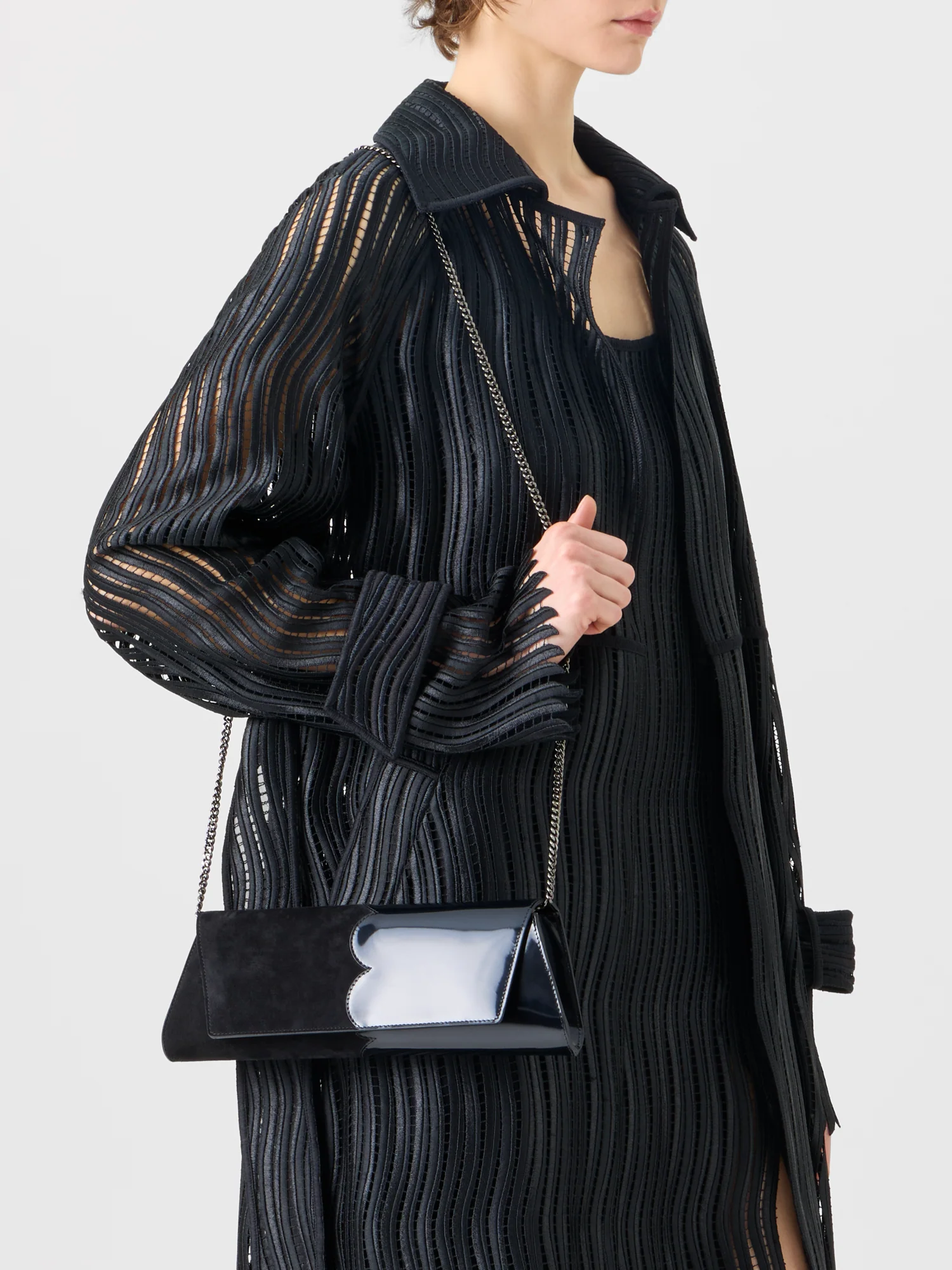 Estelle Long Coat in Wave Guipure - Image 5