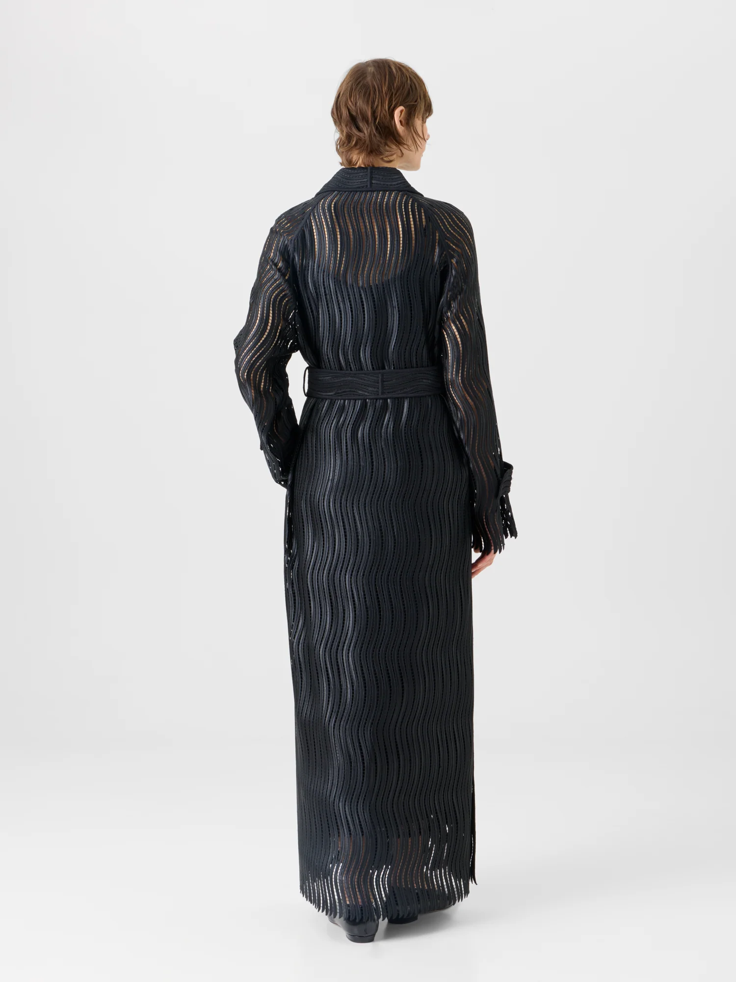 Estelle Long Coat in Wave Guipure - Image 6