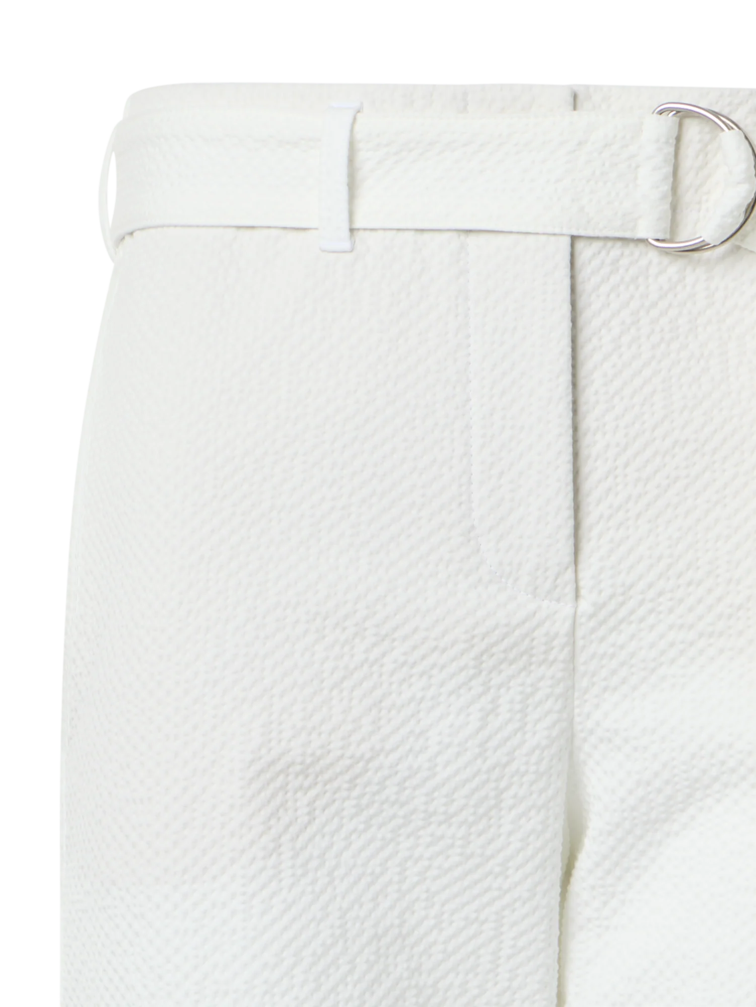 Fallon Mid-Rise Cotton Seersucker Tapered Pants - Image 3