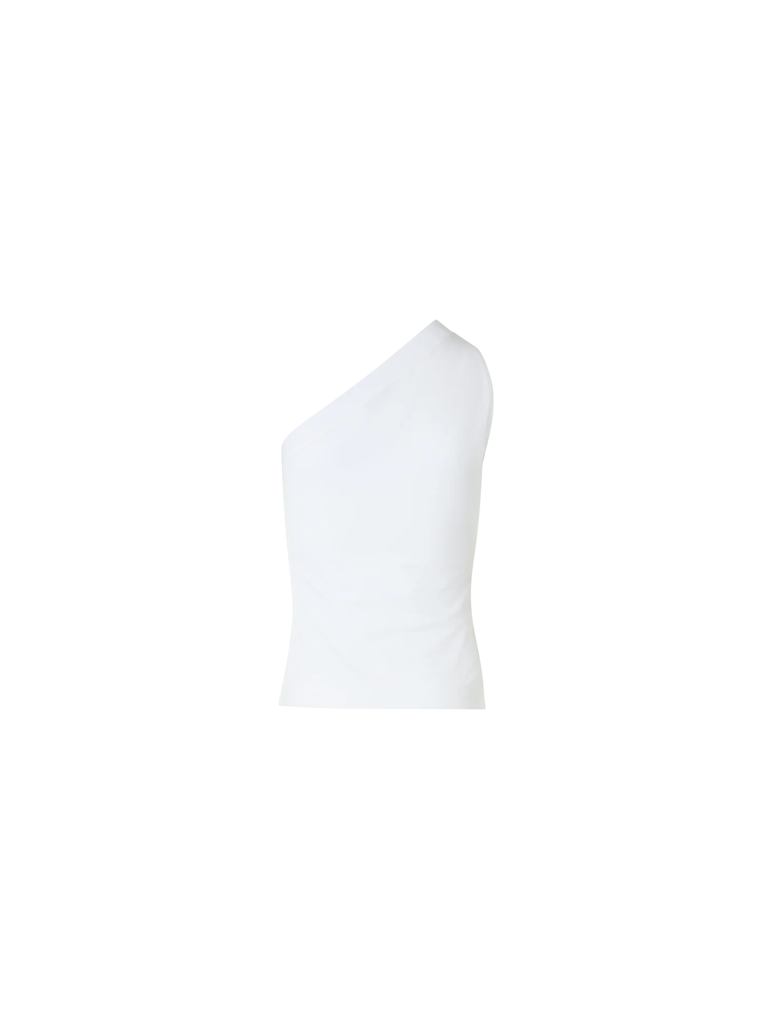 Fitted One-Shoulder Cotton Jersey Top - Image 4