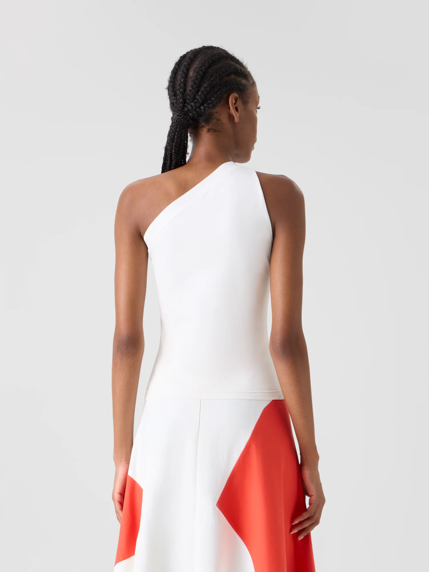 Fitted One-Shoulder Cotton Jersey Top - Image 5