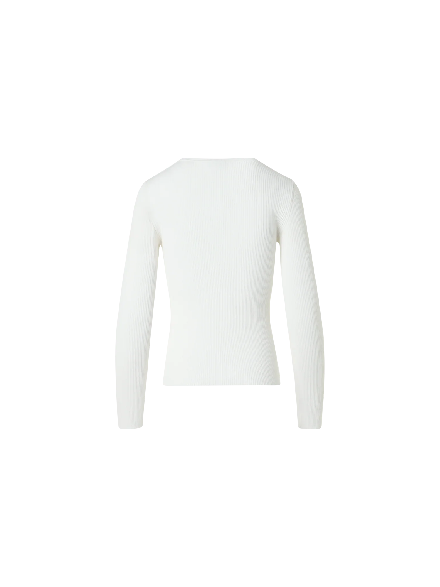 Fitted Ribbed Cotton Henley Sweater - Image 4