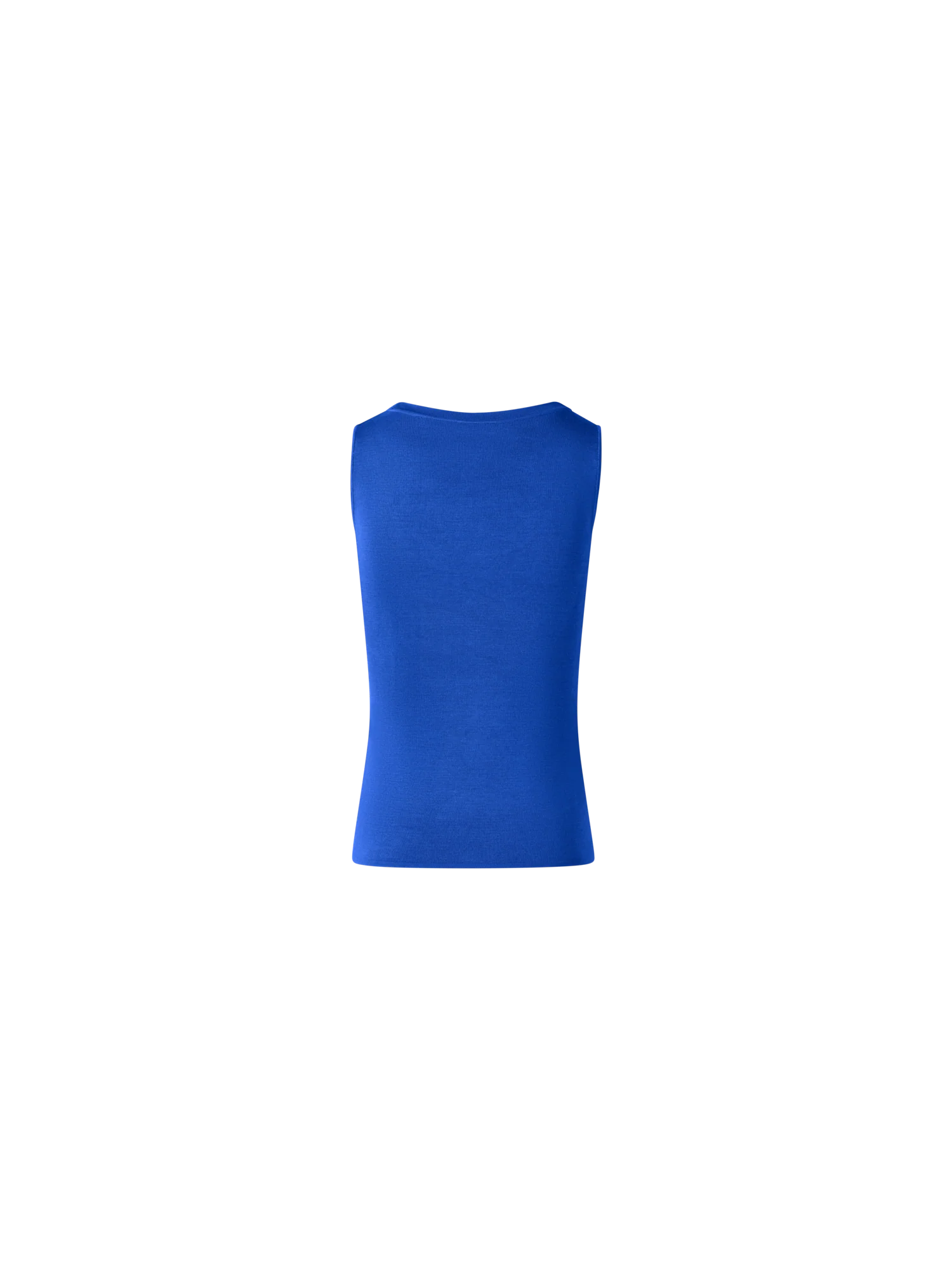 Fitted Stretch Silk Knit Tank Top - Image 3
